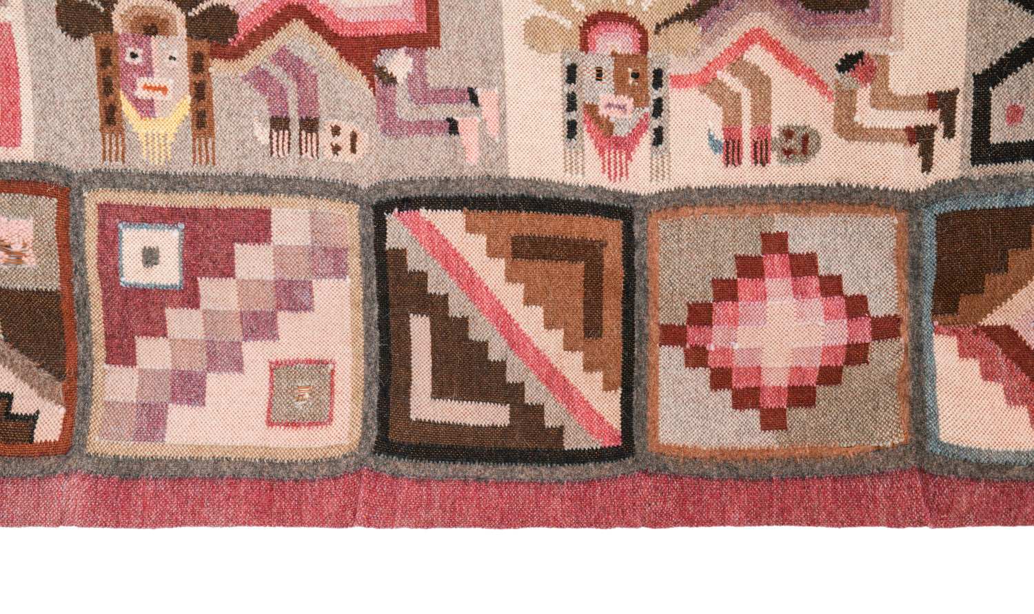 Vintage Peruvian Kilim 4'5" x 3'7"