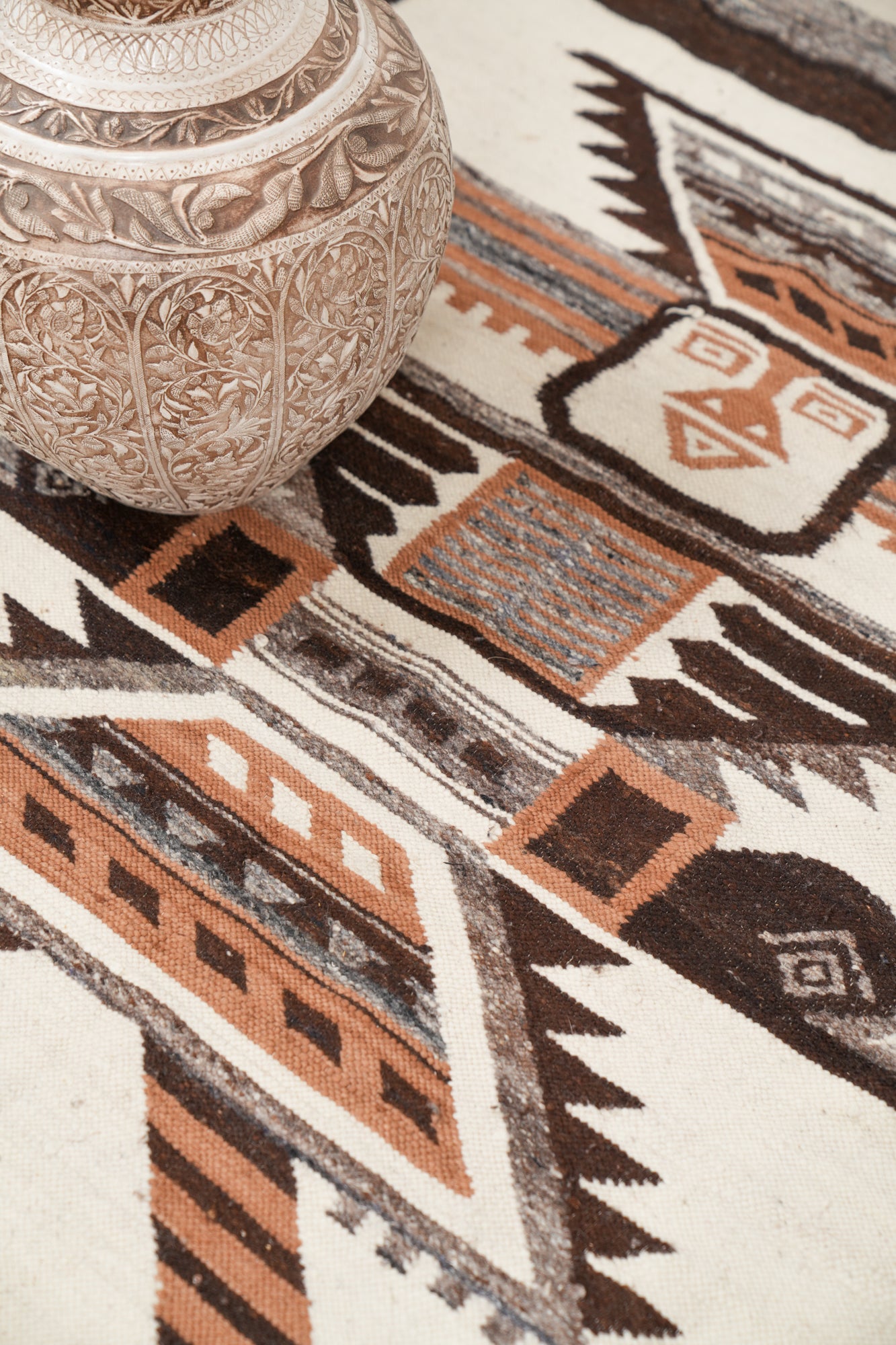 Vintage Aztec Mayan Tapestry 5'8" x 4'1"