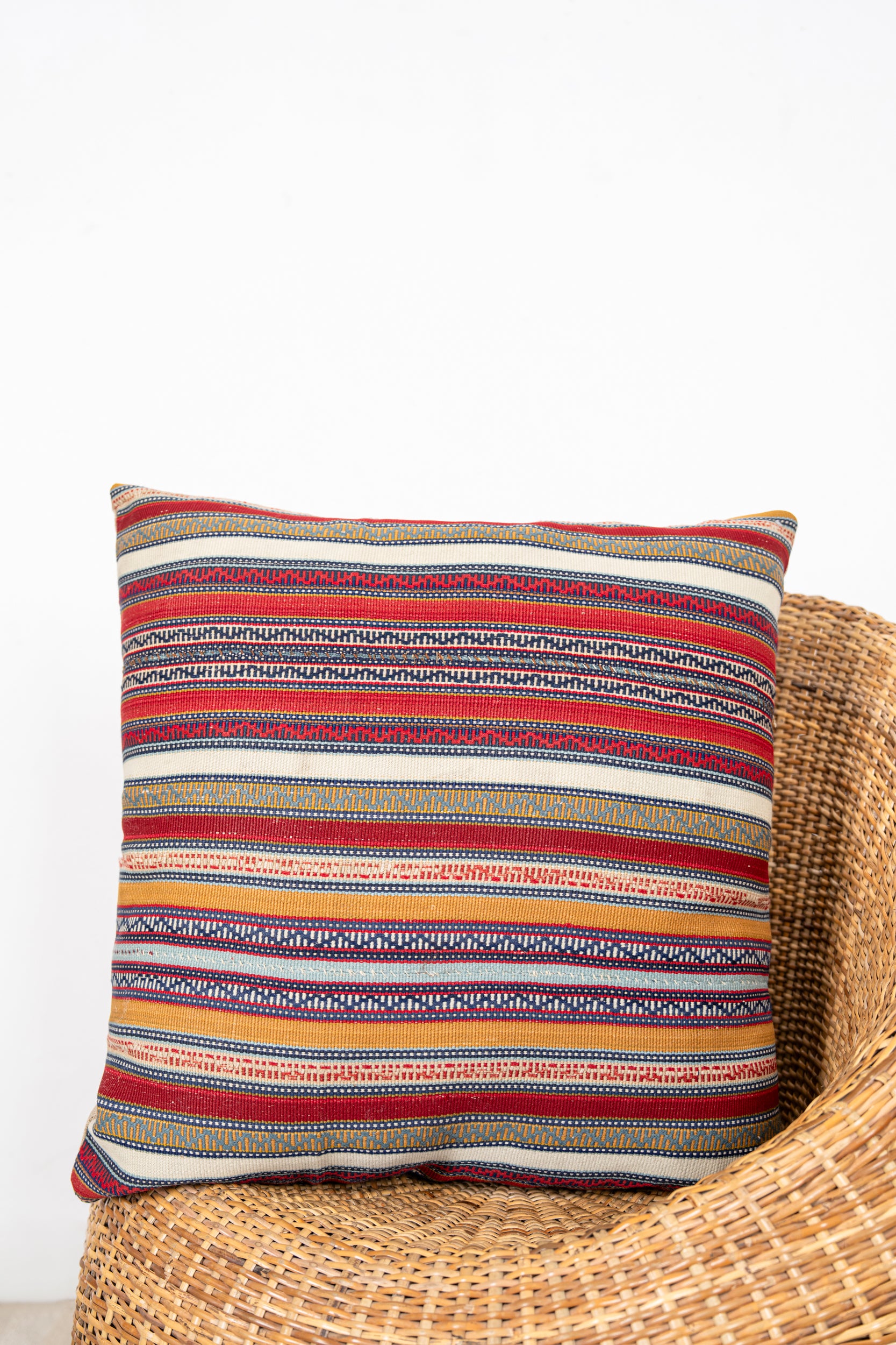 Vintage Caucasian Jajim Cushion 2' x 2'