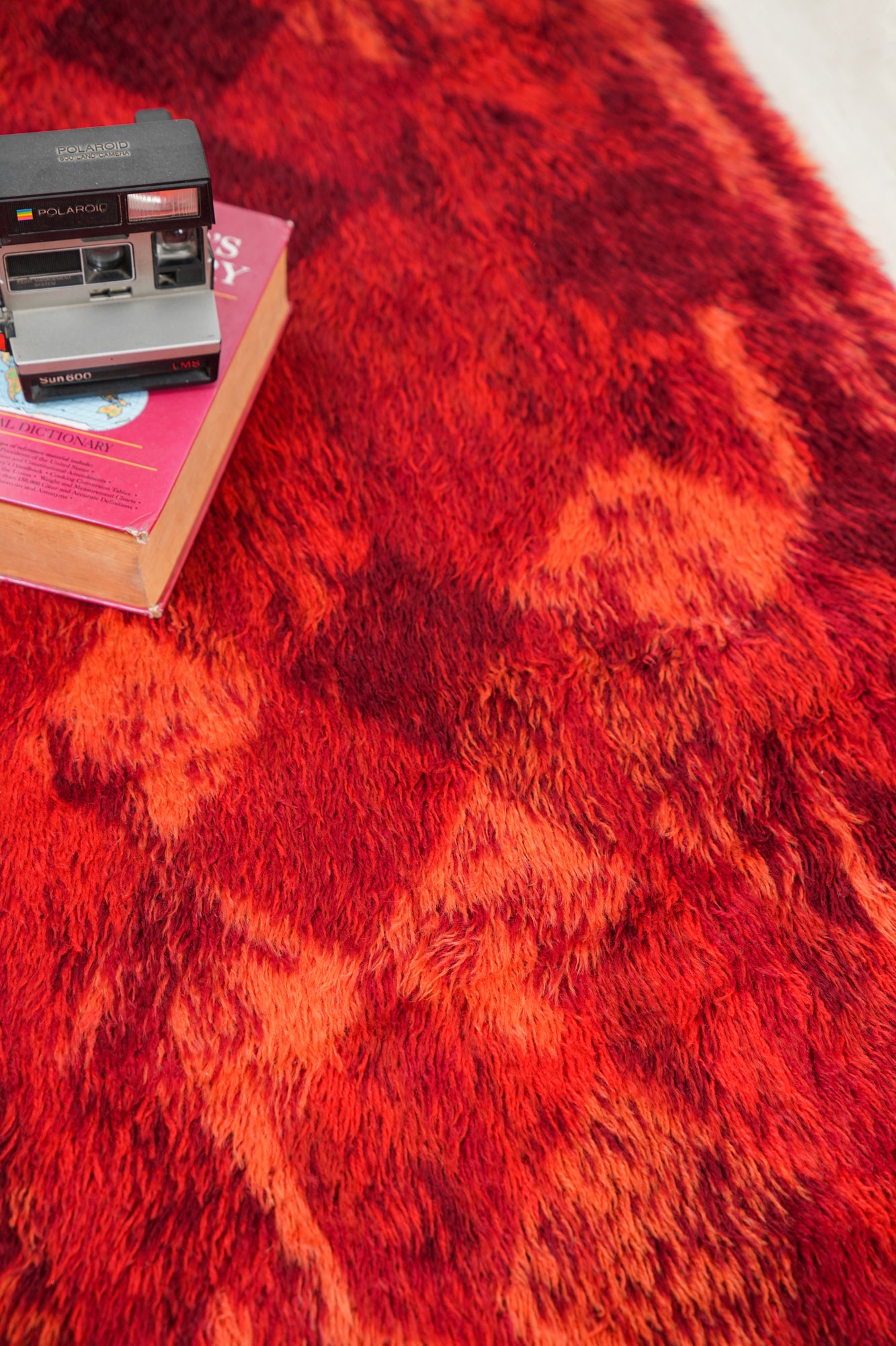 Vintage Scandinavian Rya Rug 5'3" x 3'