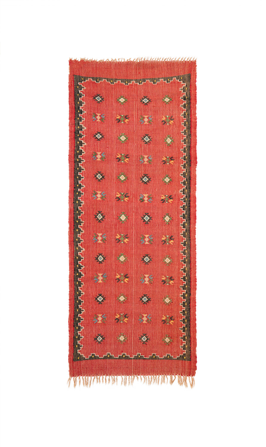 Vintage Moroccan Tribal Textile 4'6" x 1'10"