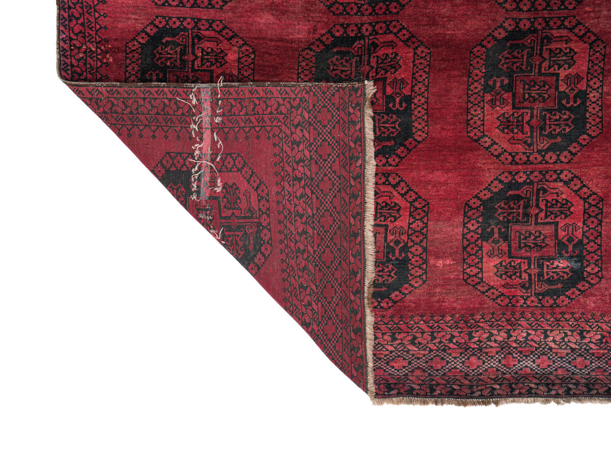 Vintage Turkmen Ersari Rug 12'2" x 6'