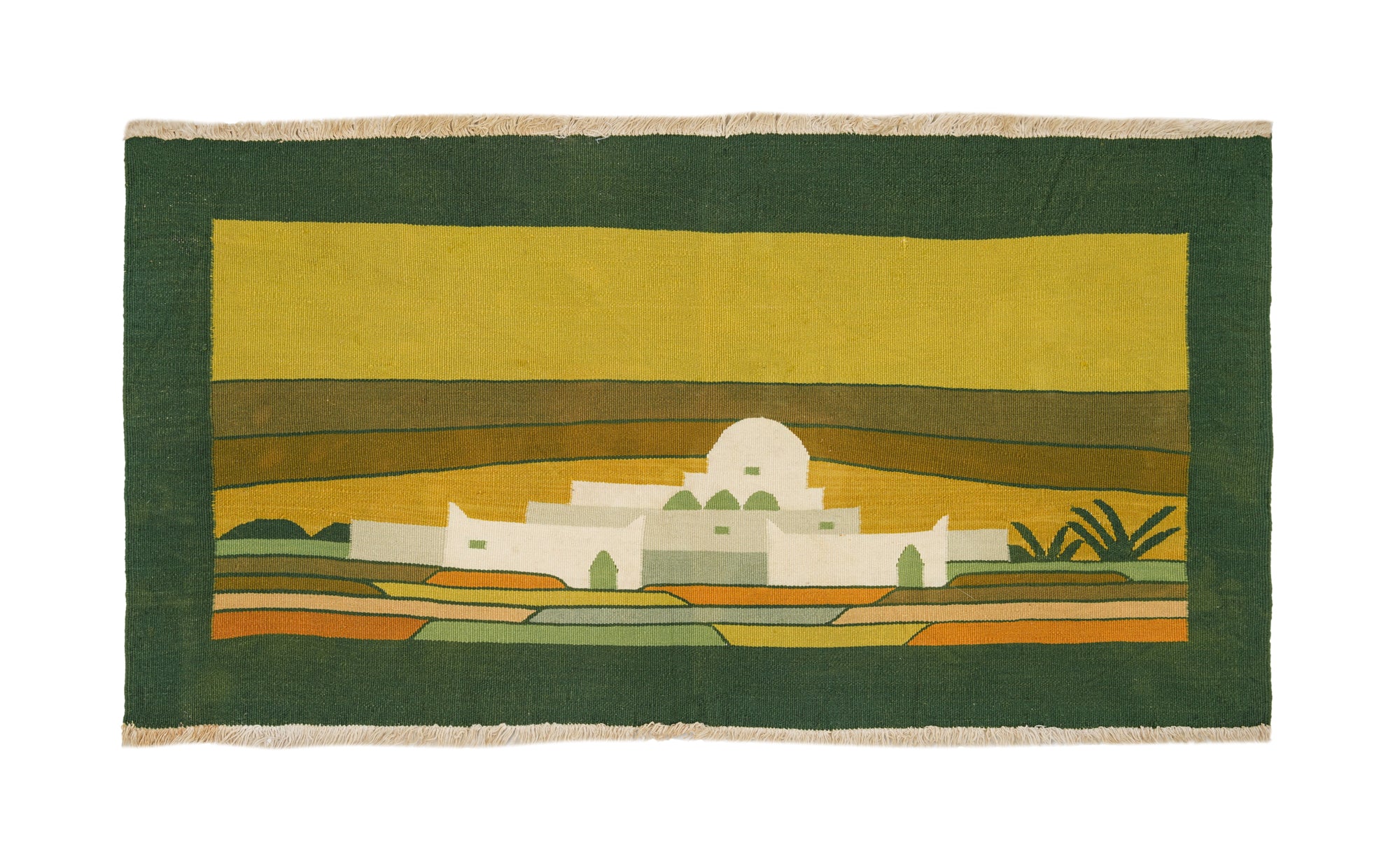 Vintage Tunisian Tapestry 3'3" x 1'7"