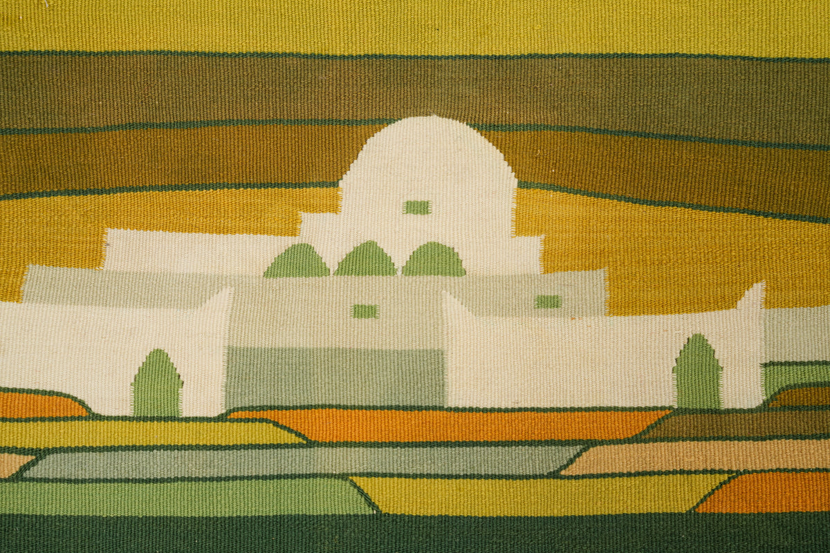 Vintage Tunisian Tapestry 3'3" x 1'7"