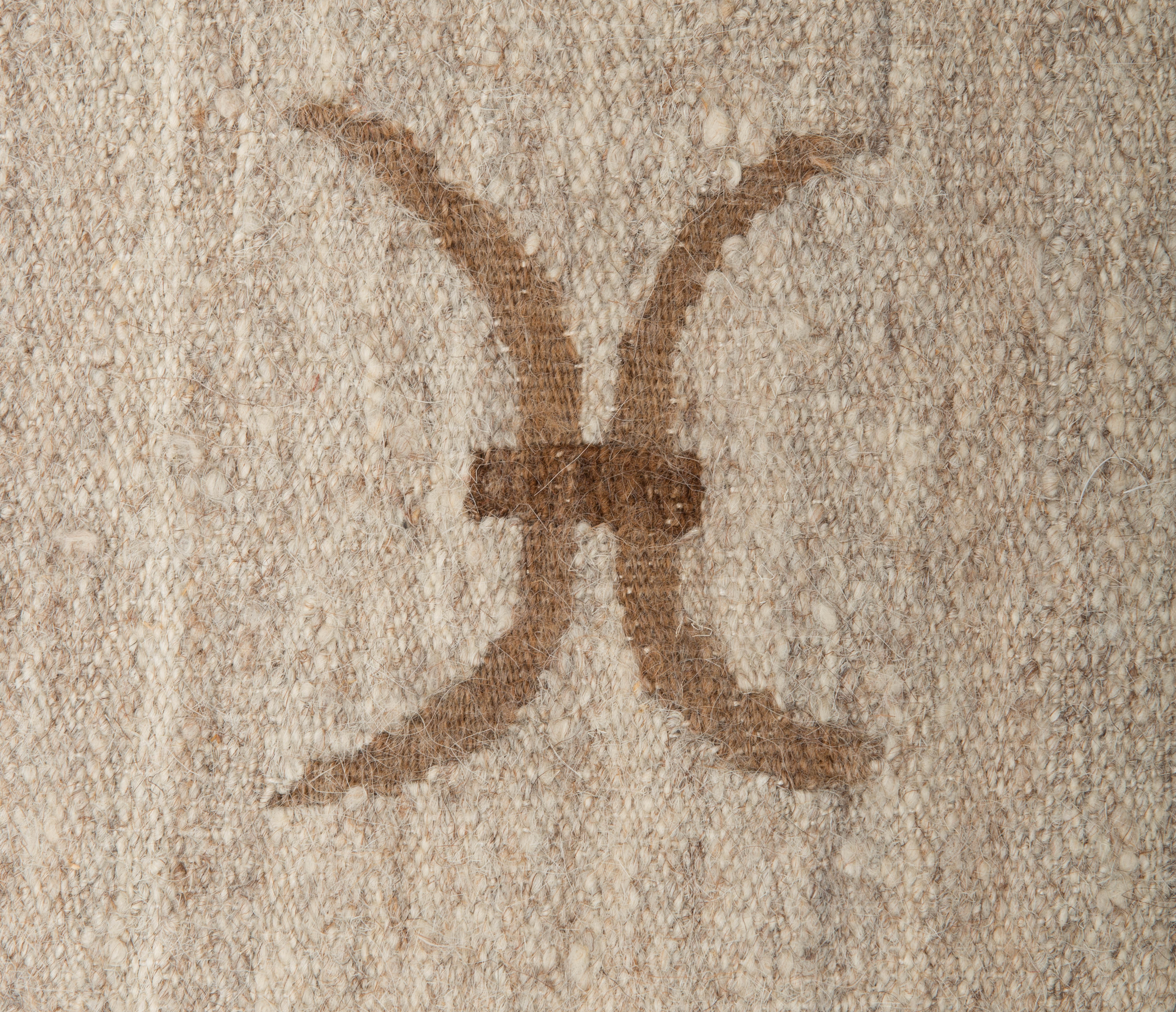 Vintage Scandinavian Tapestry kilim 6'4" x 2'