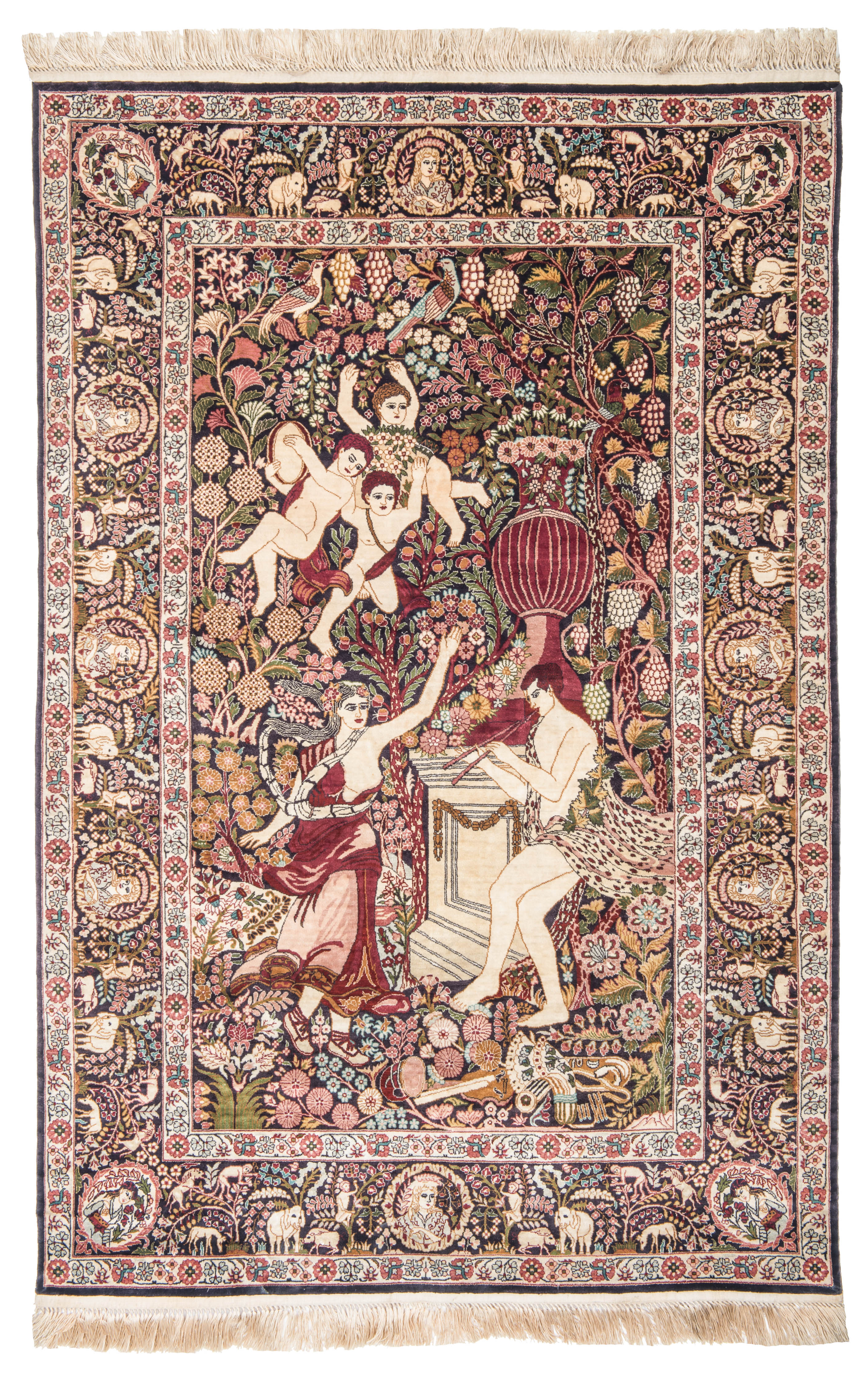 Raphael Silk Pictorial Rug 3' x 2'