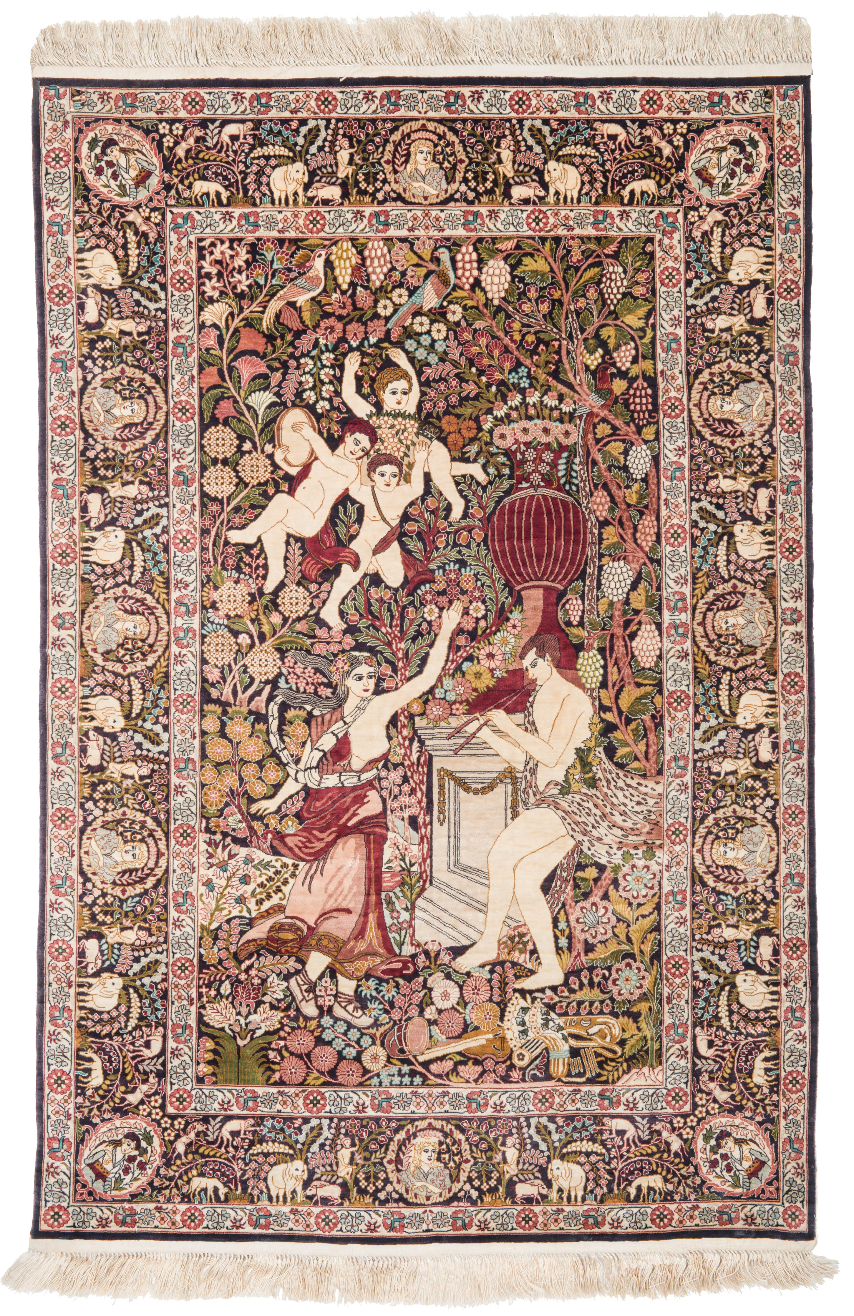 Raphael Silk Pictorial Rug 3' x 2'