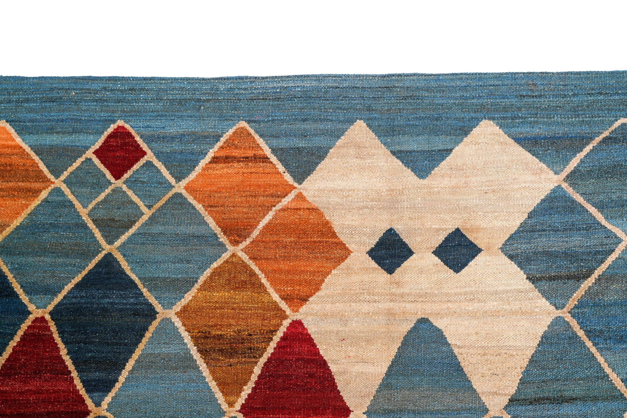 Modern Argyle Kilim 9'6"x 6'8"