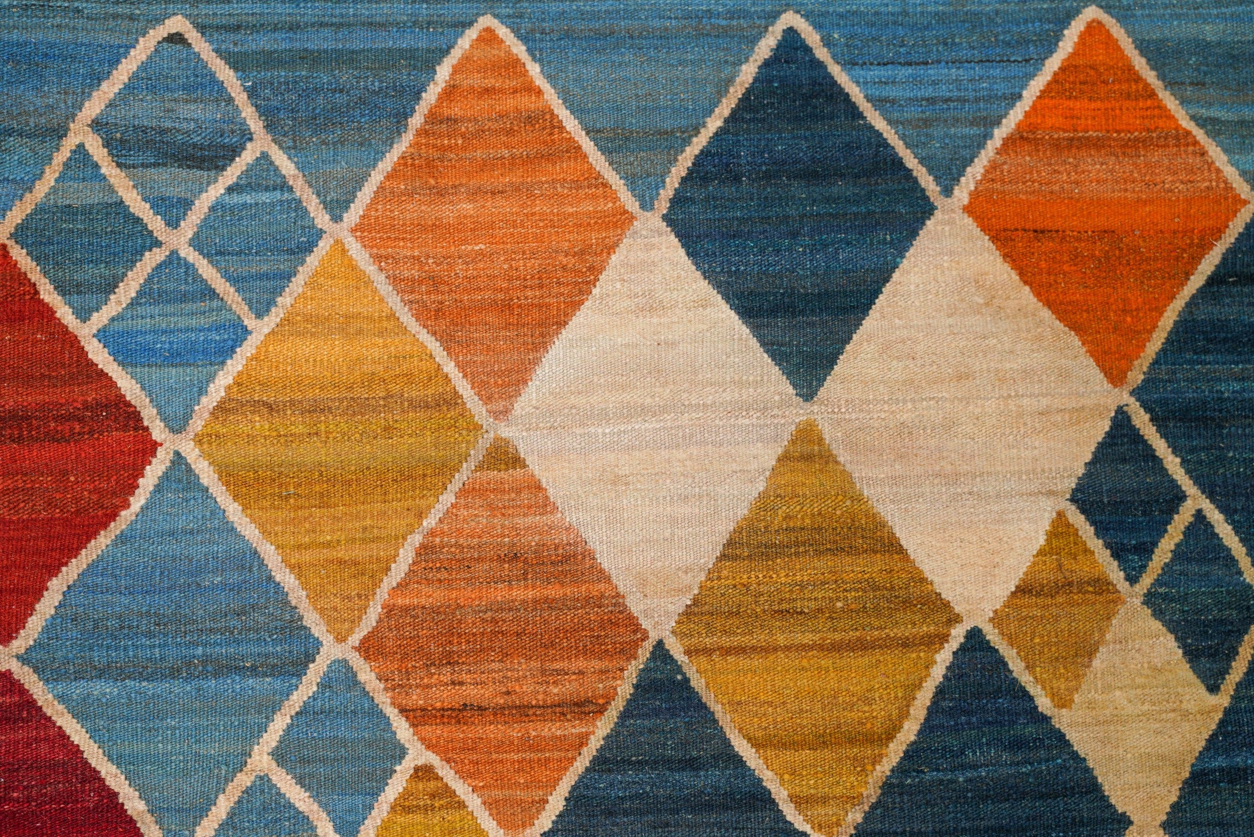 Modern Argyle Kilim 9'6"x 6'8"
