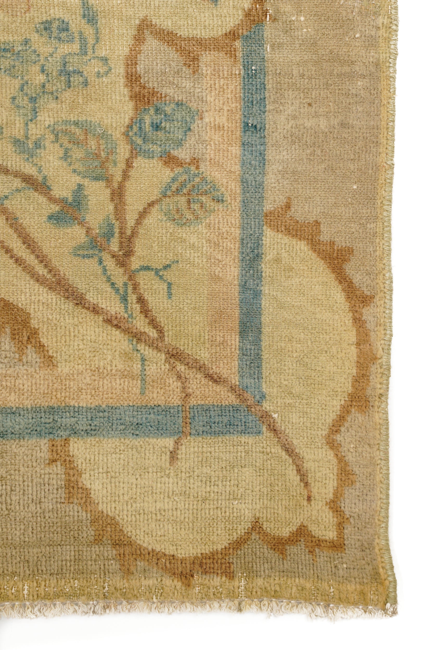 Vintage Pakistani Floral Rug 5' x 3'