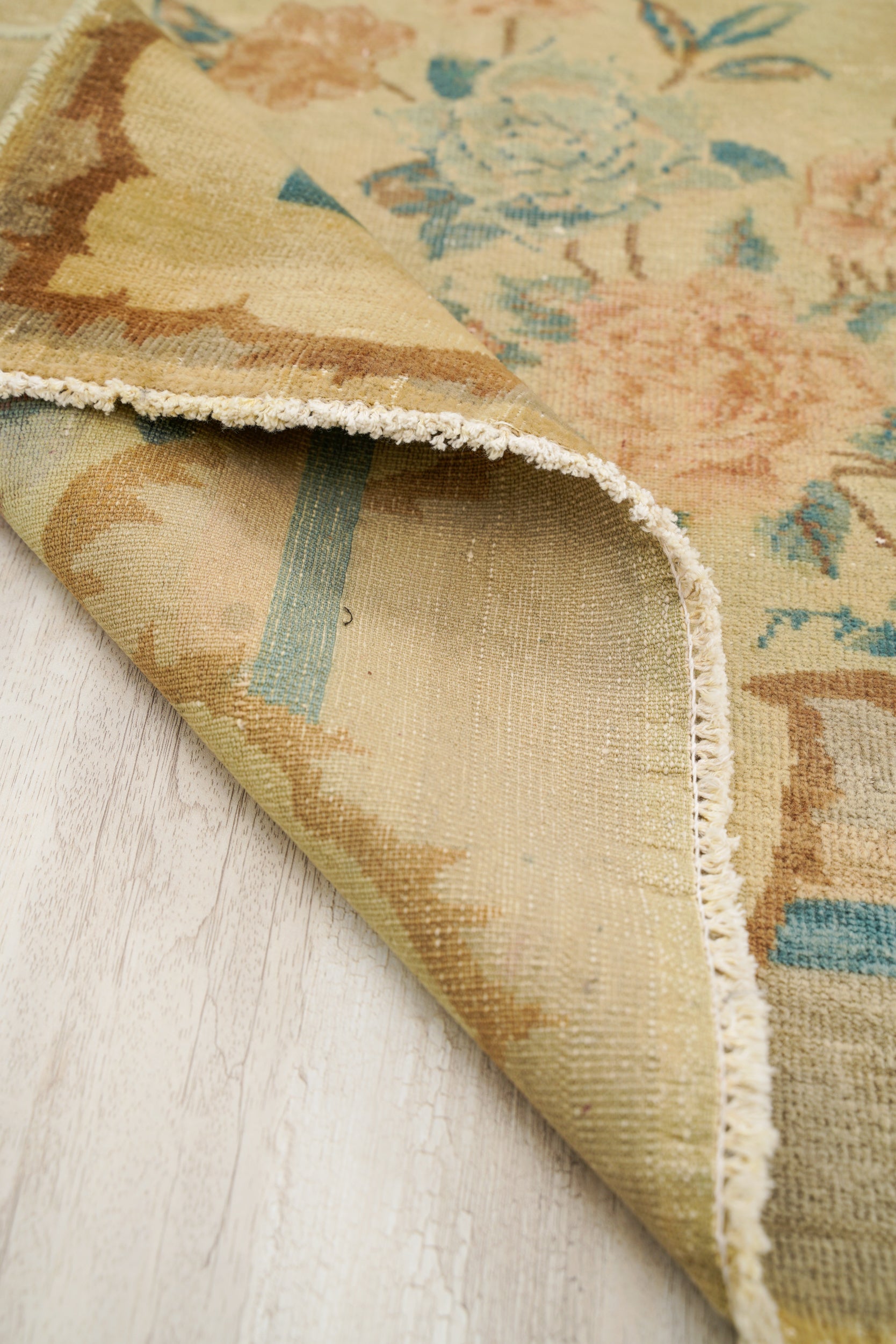 Vintage Pakistani Floral Rug 5' x 3'