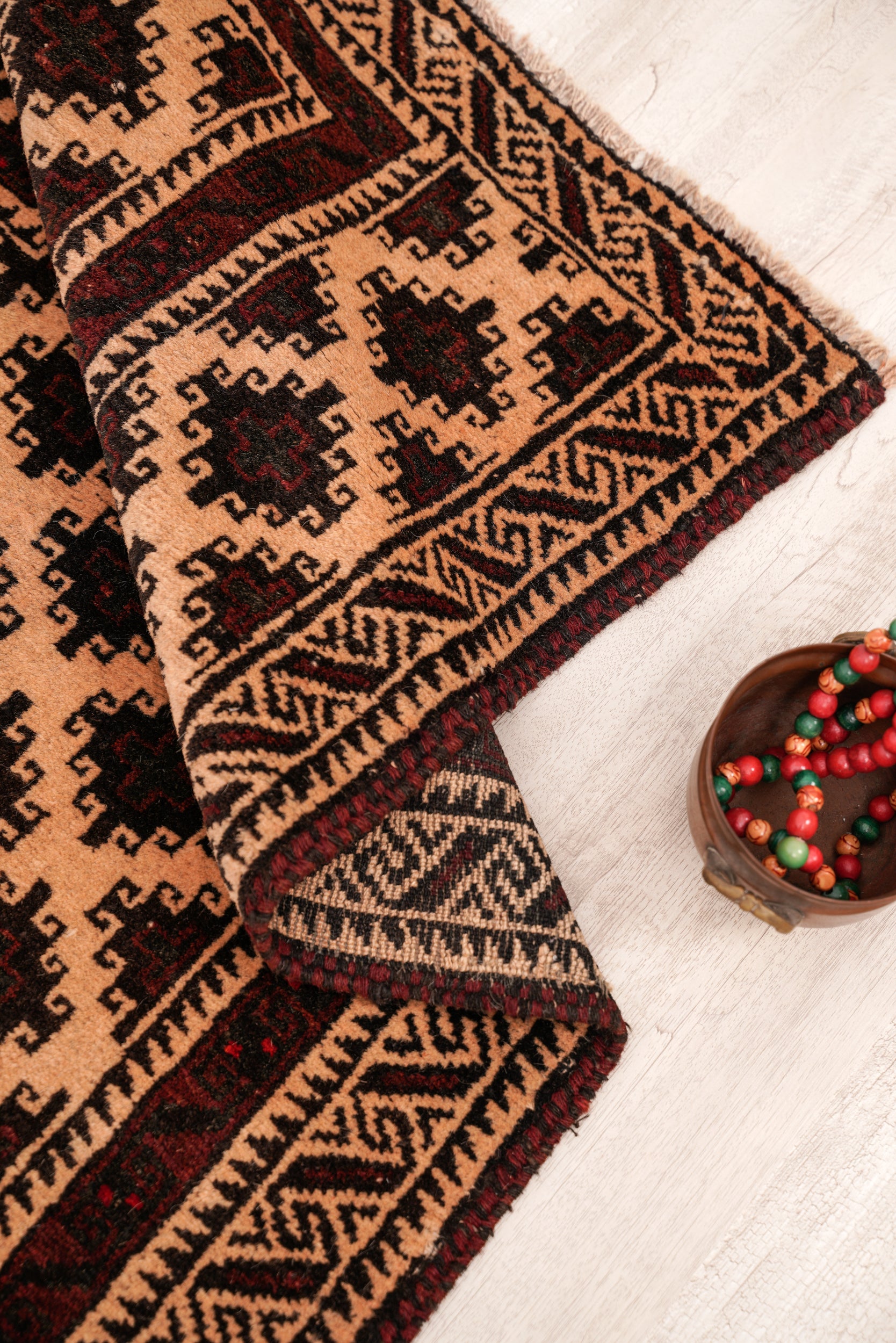 Vintage Baloch Prayer Rug 4'3" x 2'10"