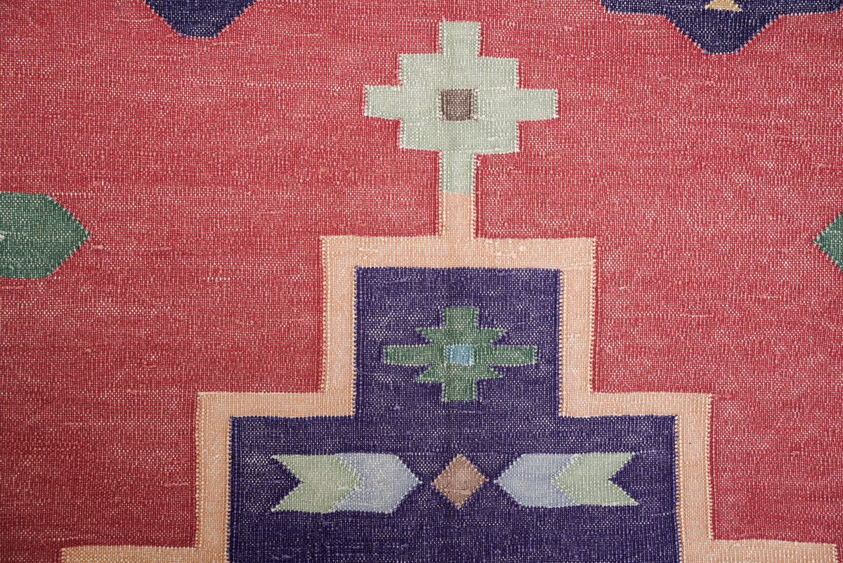 Vintage Indian Dhurrie 8'9" x 6'