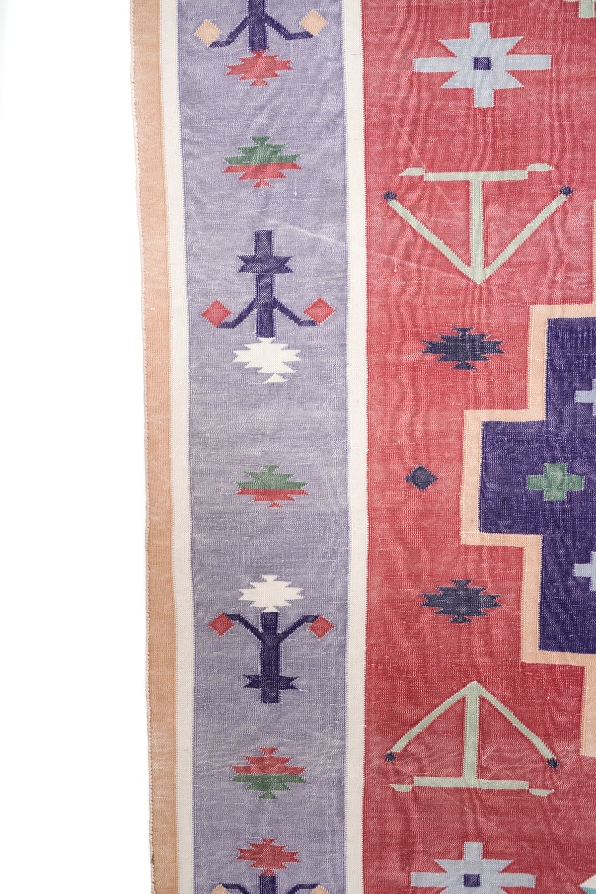 Vintage Indian Dhurrie 8'9" x 6'