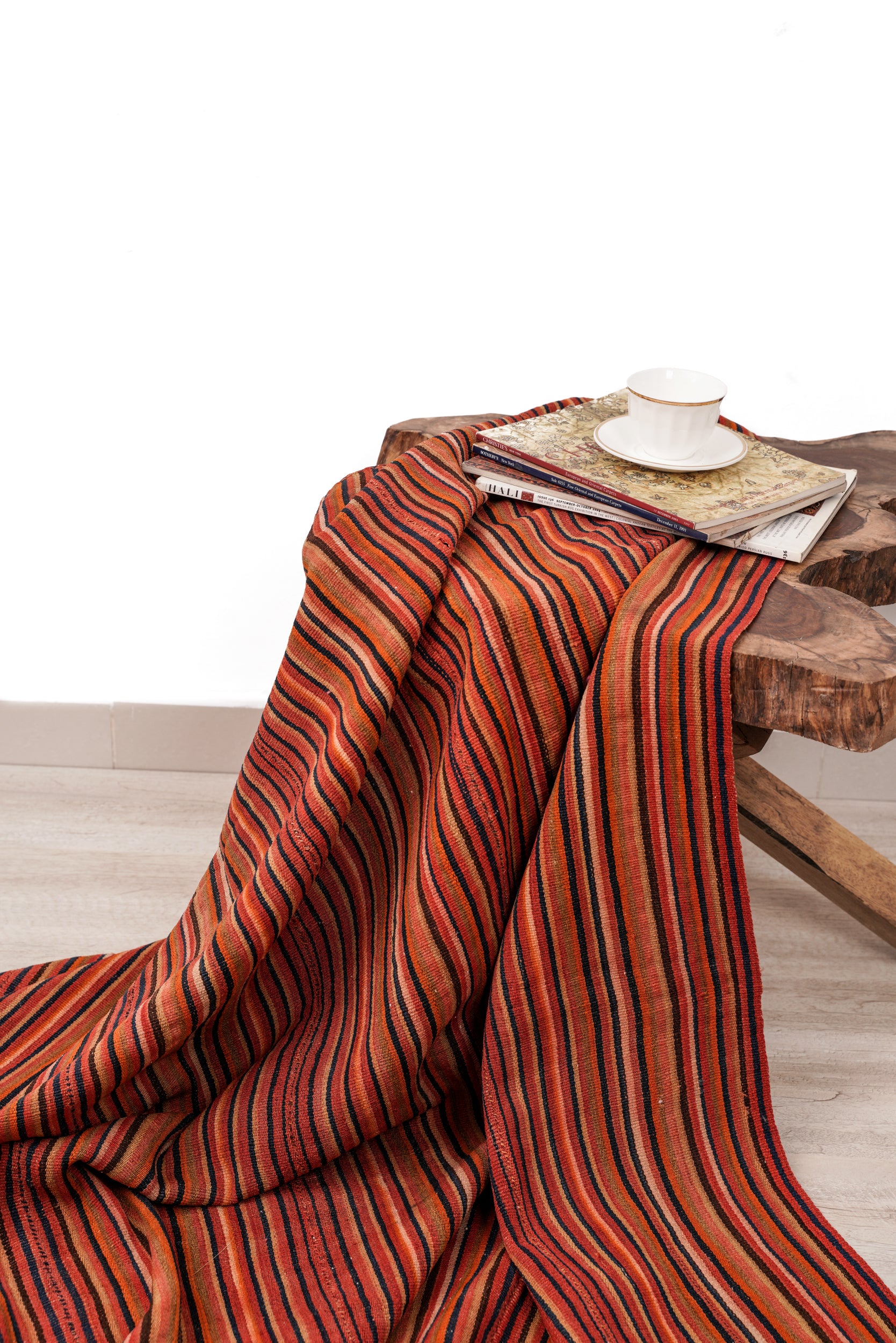 Antique Caucasian Shahsevan Jajim Textile 6'5" x 5'8"