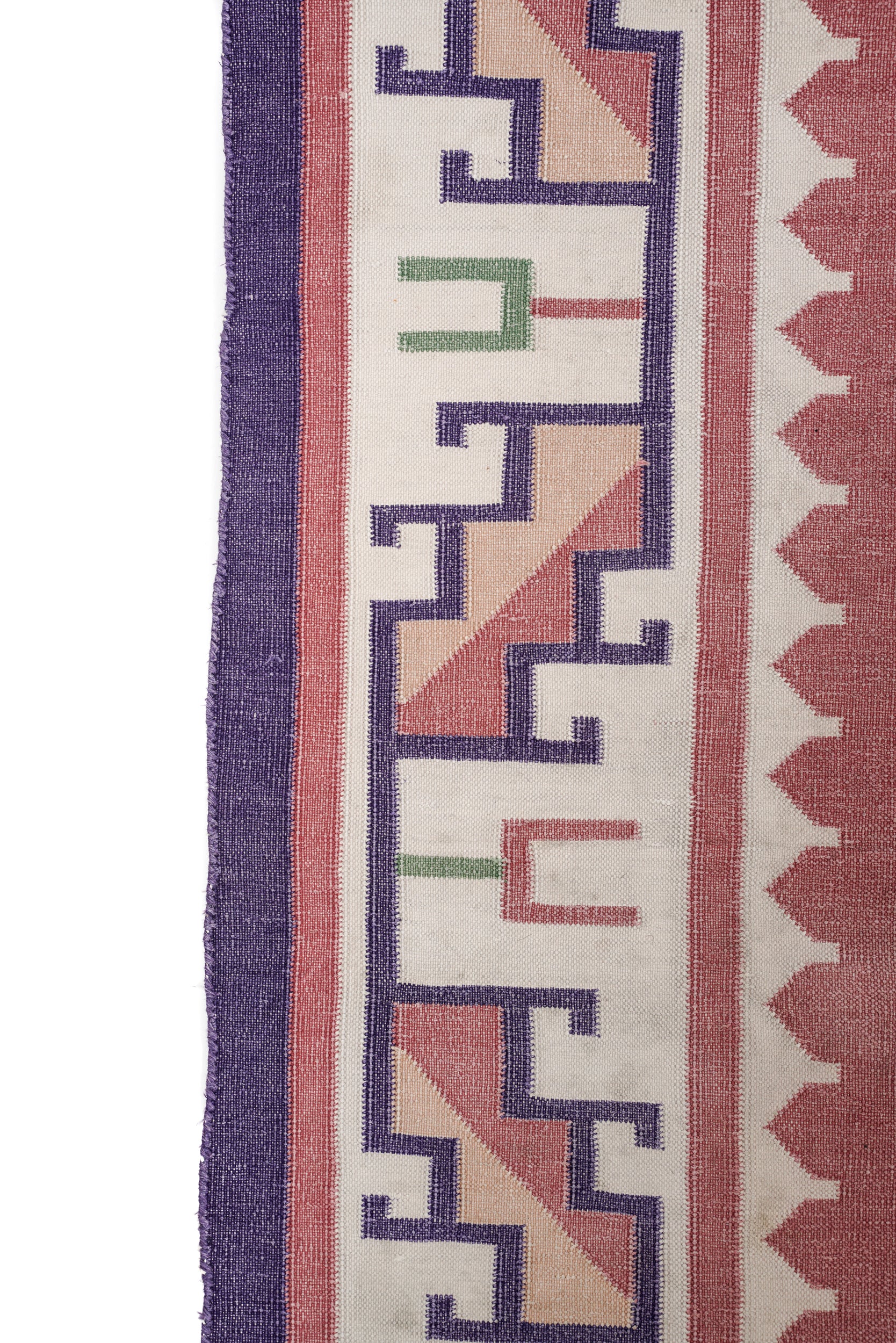 Vintage Indian Stonewashed Dari Kilim 7'7" x 5'2"