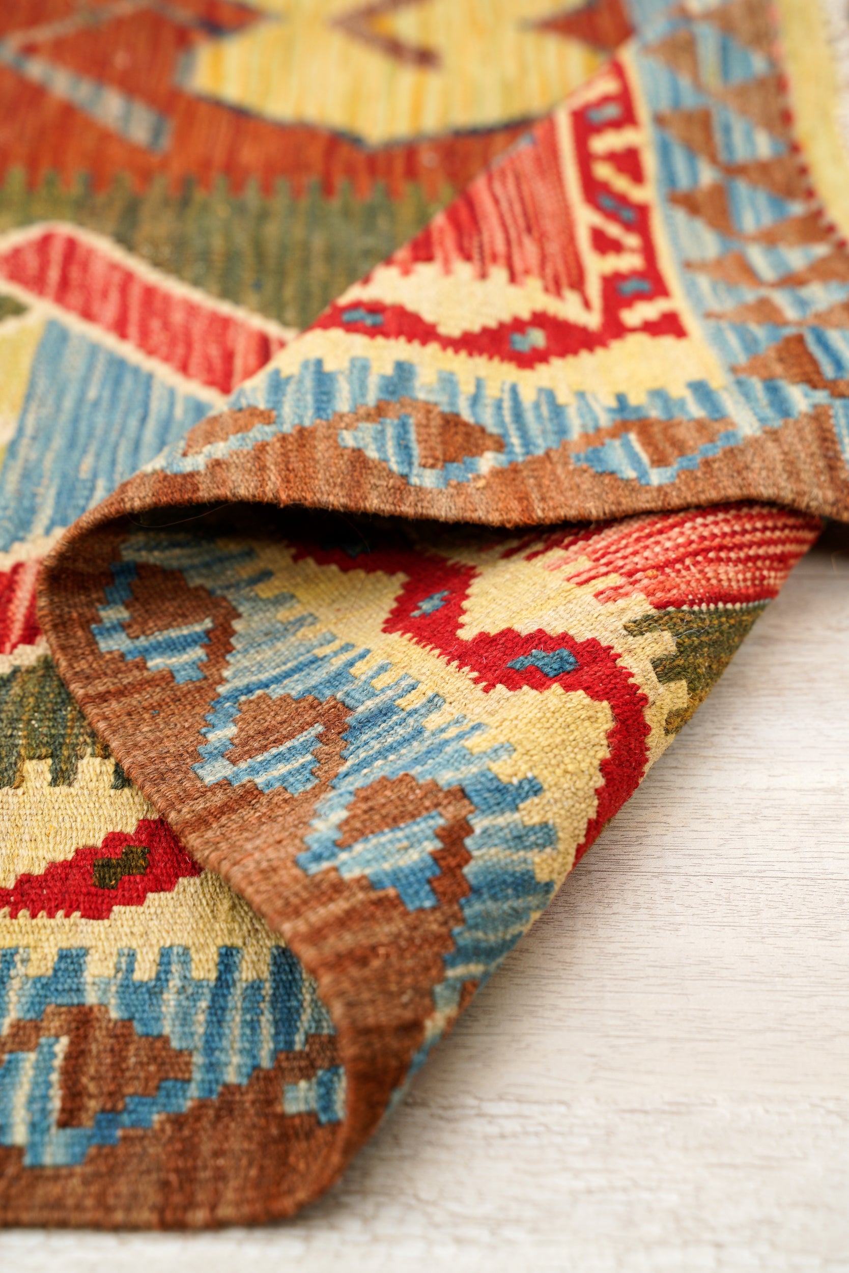 Modern Afghan Kilim 6' x 3'3"