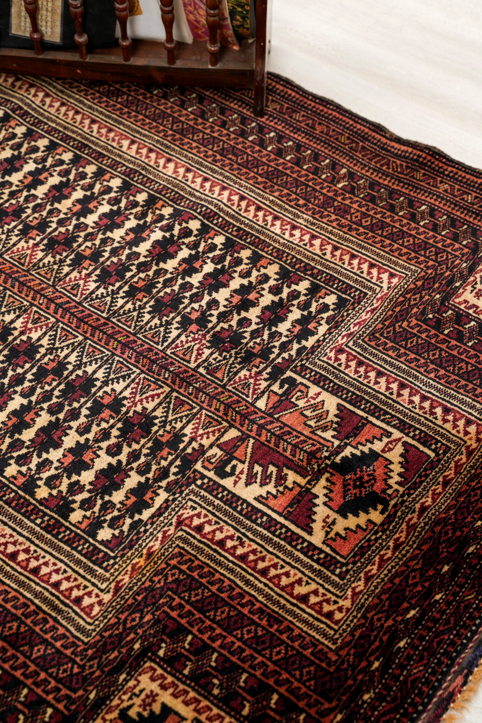 Vintage Baloch Prayer Rug 4'3" x 3'5"