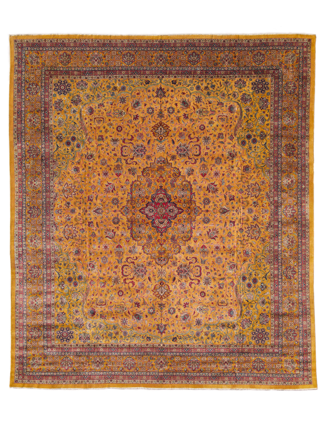 Antique Indian Agra Rug 18'4" x 15'8"