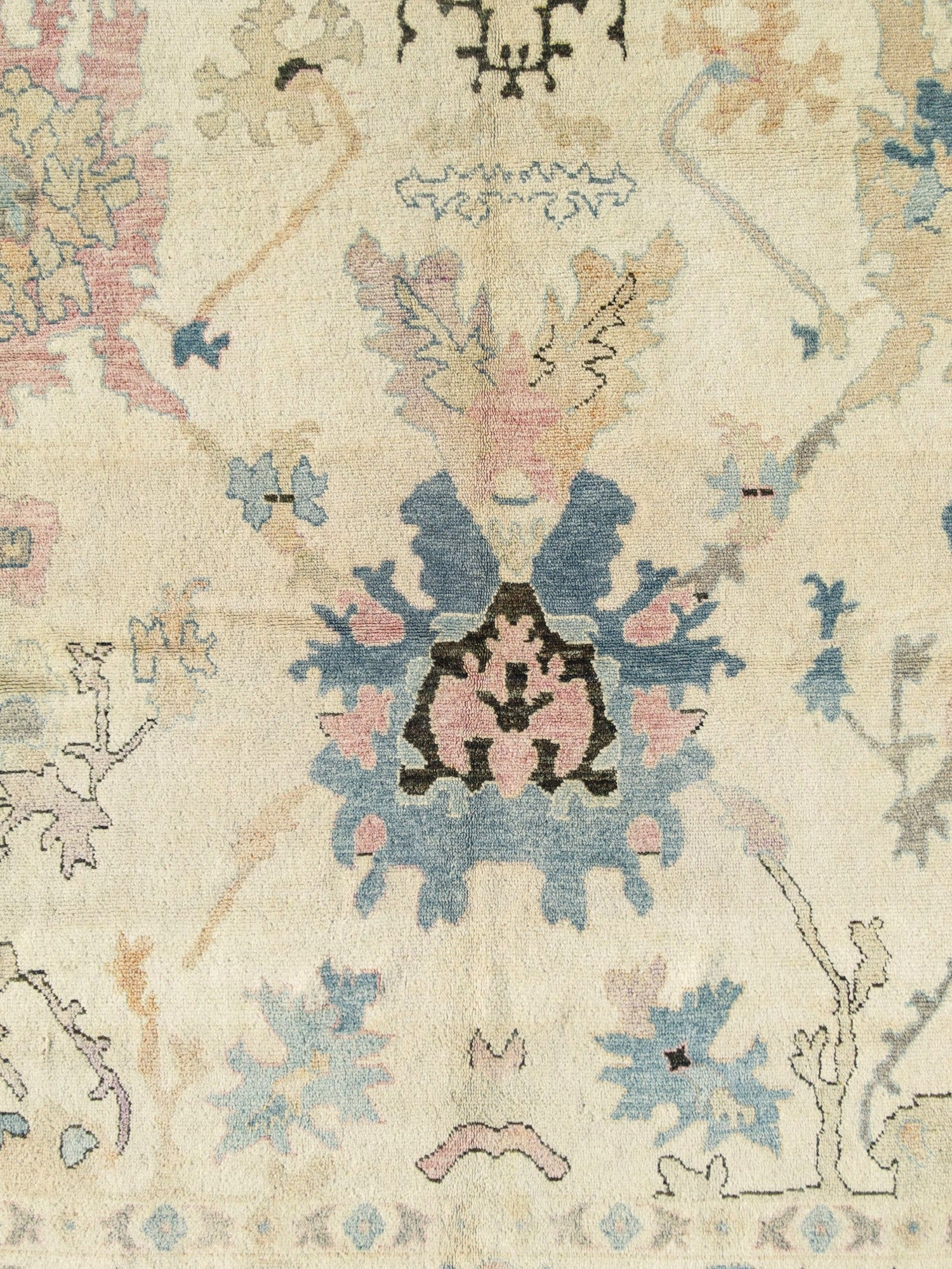 Modern Oushak Rug 14'9" x 9'8"