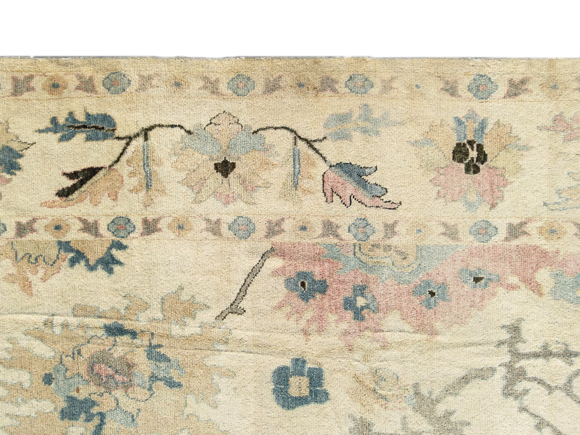 Modern Oushak Rug 14'9" x 9'8"