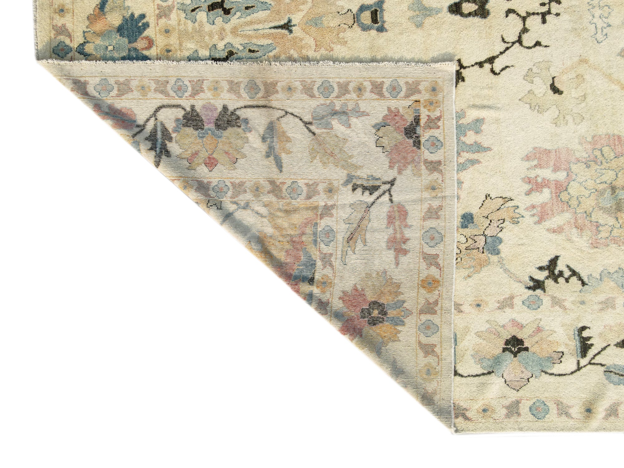 Modern Oushak Rug 14'9" x 9'8"