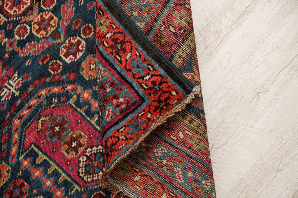 Antique Caucasian Shirvan Hallway Rug 13'6" x 3'4"