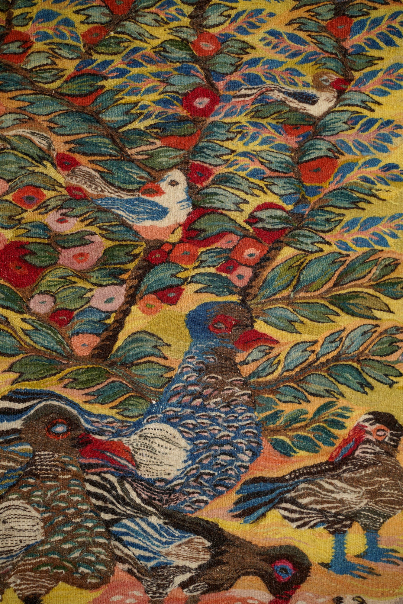 Vintage Naturalistic Egyptian Tapestry (Wissa Wassef) 2'10" x 2'