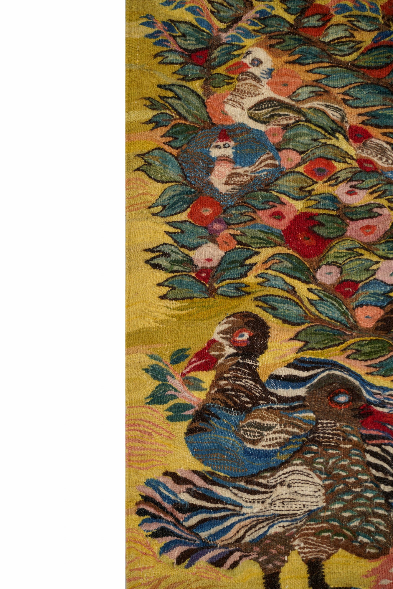 Vintage Naturalistic Egyptian Tapestry (Wissa Wassef) 2'10" x 2'