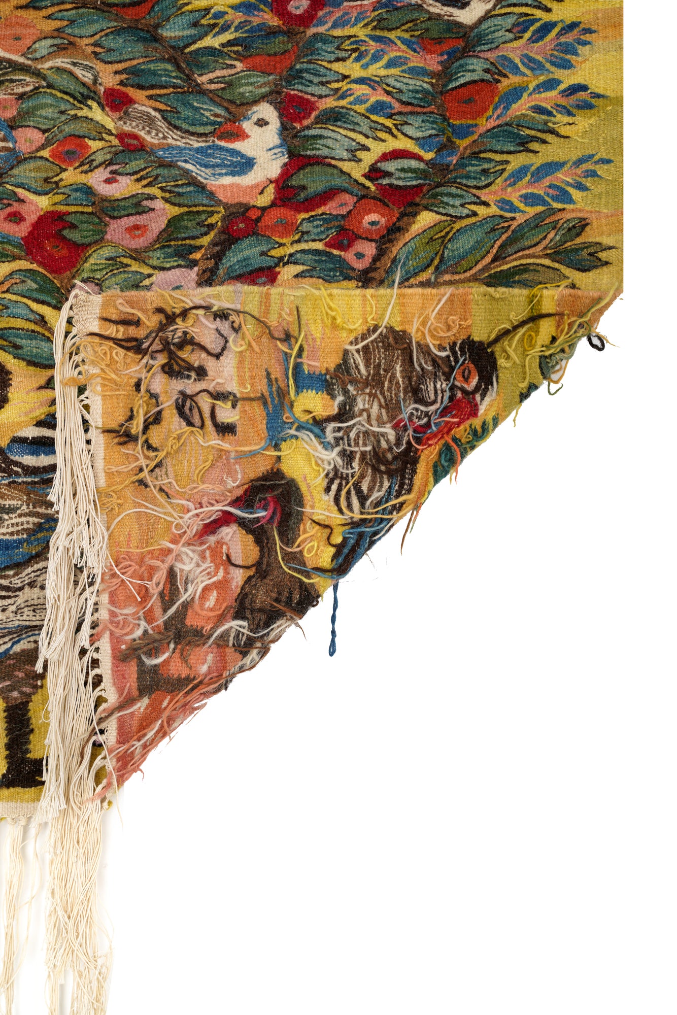 Vintage Naturalistic Egyptian Tapestry (Wissa Wassef) 2'10" x 2'