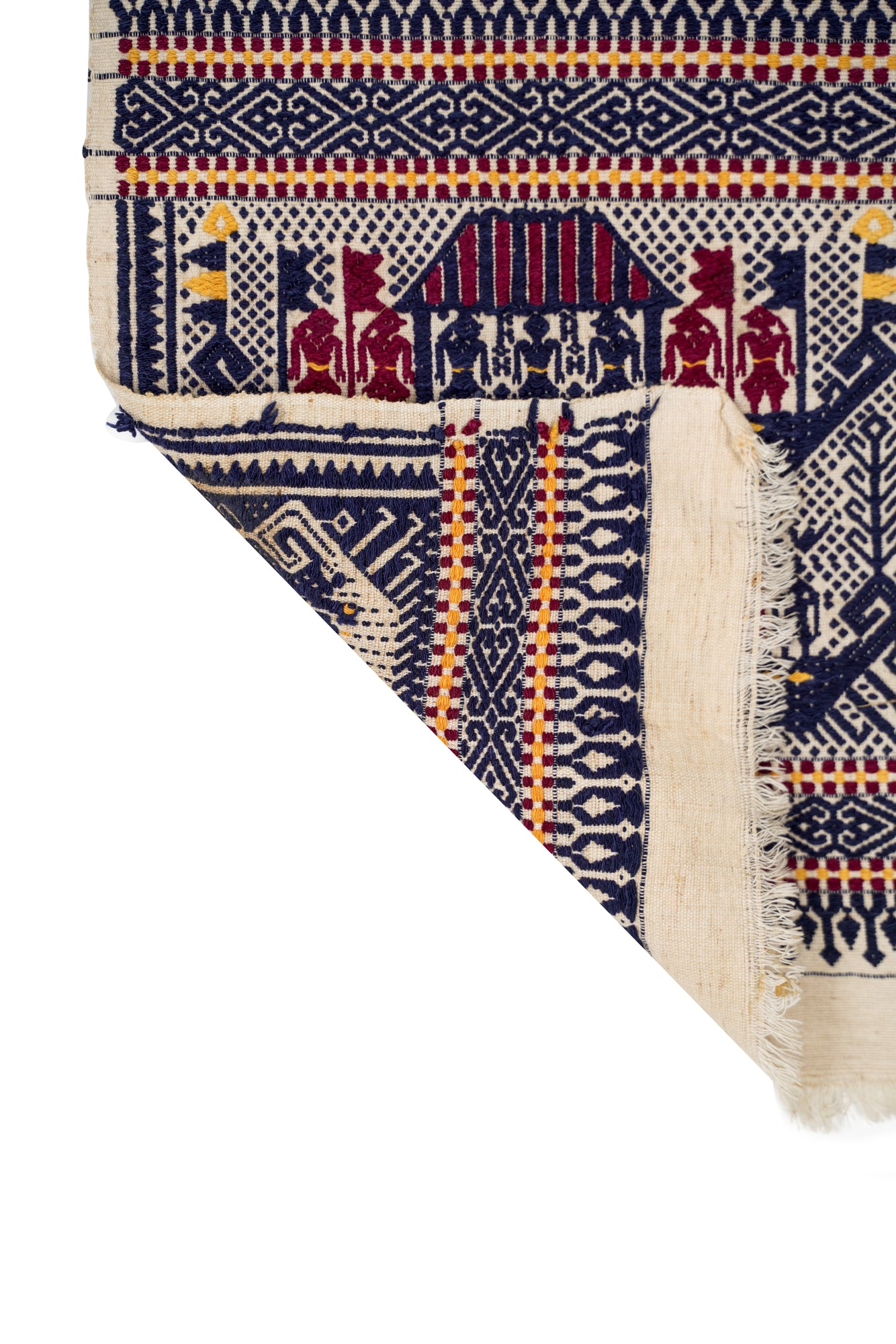 Vintage Indonesian Tampan Textile 1'5" x 1'1"