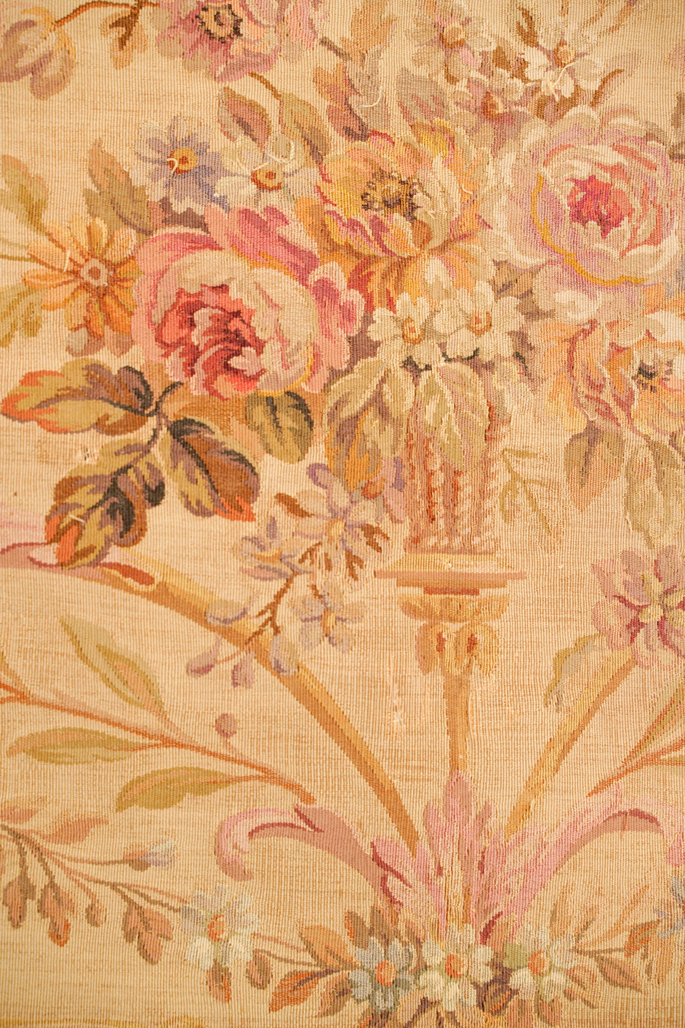 Antique French Aubusson Tapestry 4' x 2'