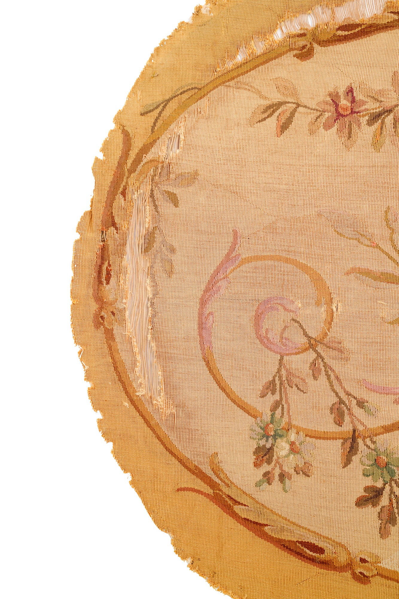Antique French Aubusson Tapestry 4' x 2'