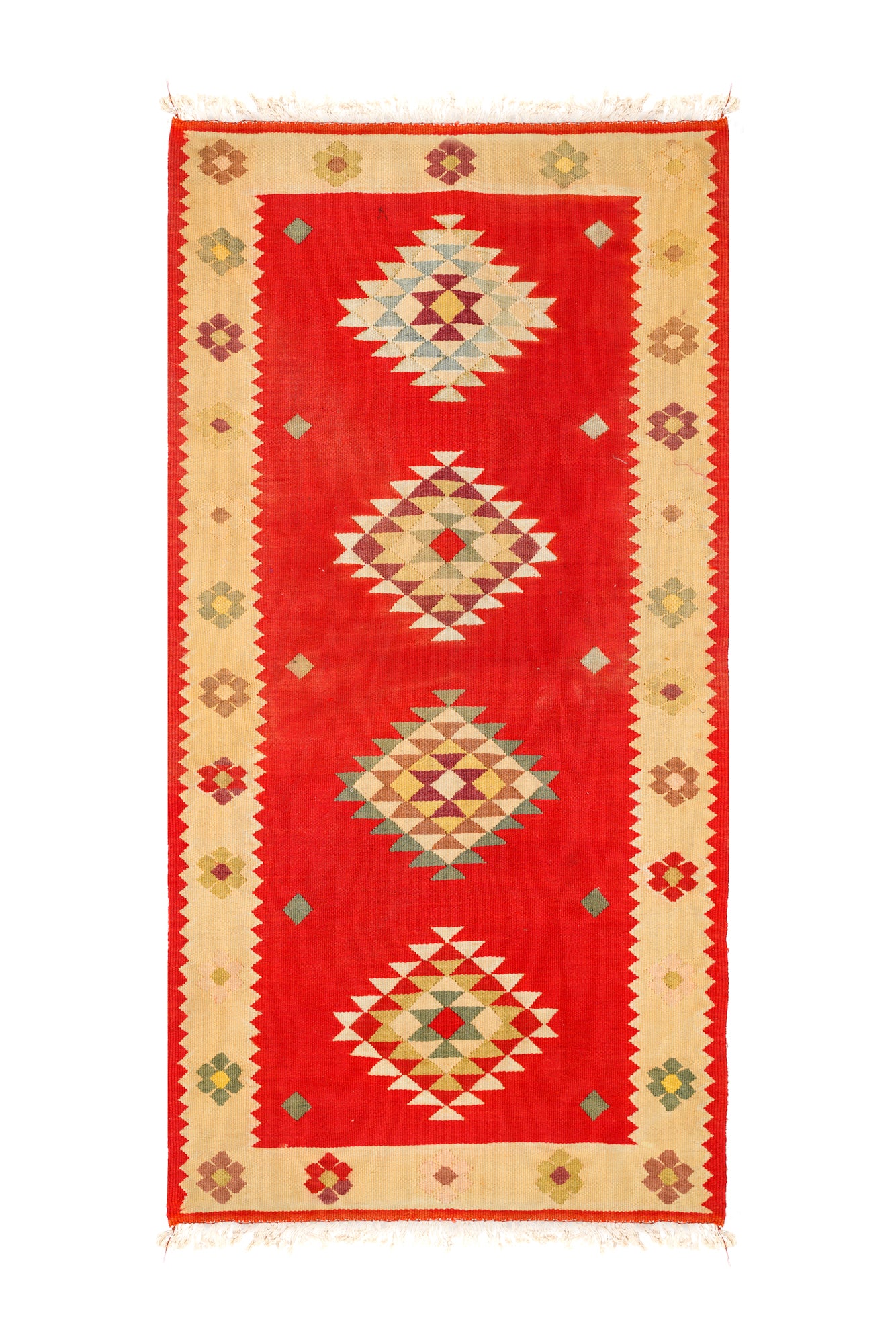 Vintage Balkan Kilim 4'4" x 2'4"
