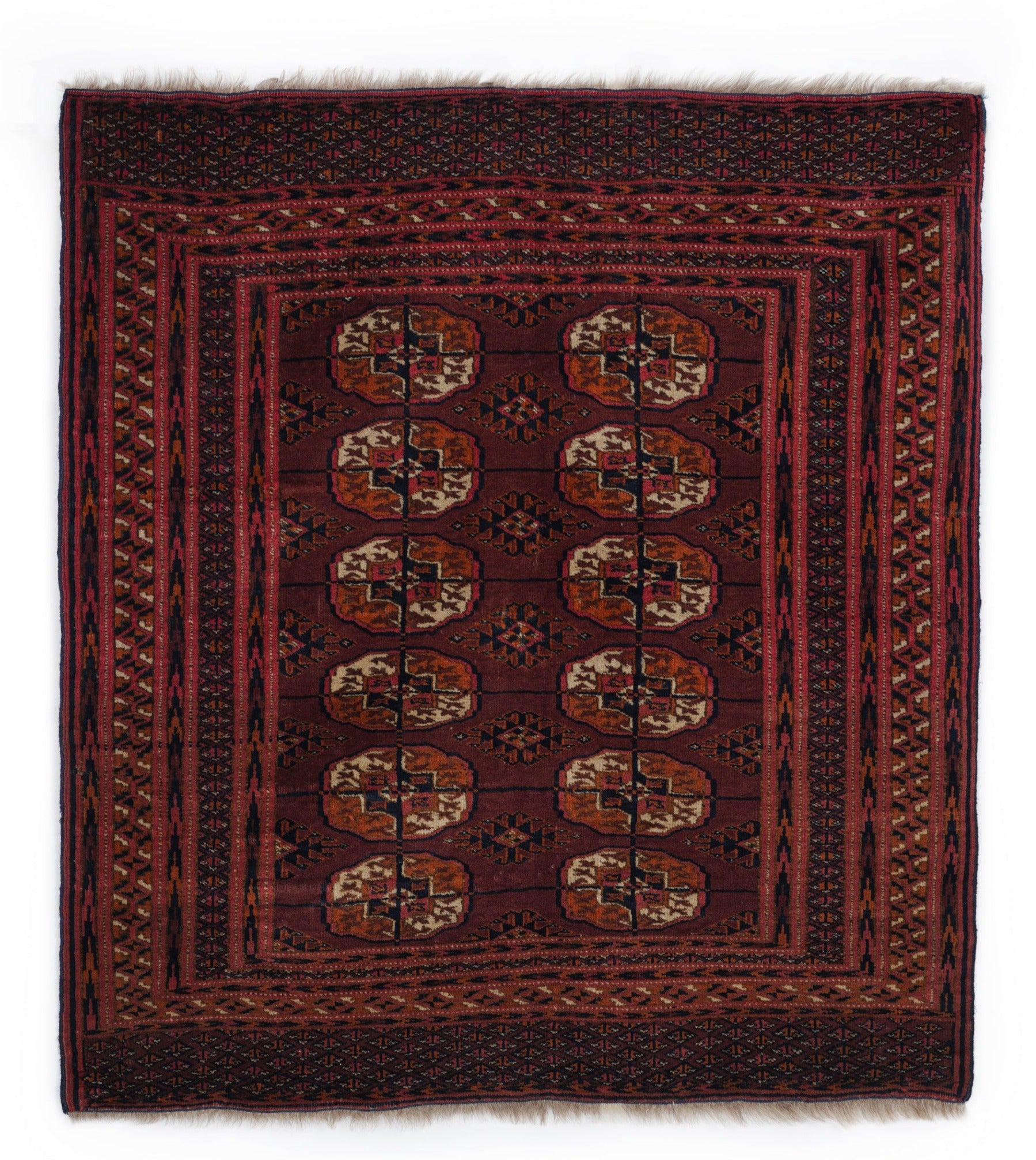 Antique Caucasian Bokhara Rug 3'1" x 2'10"