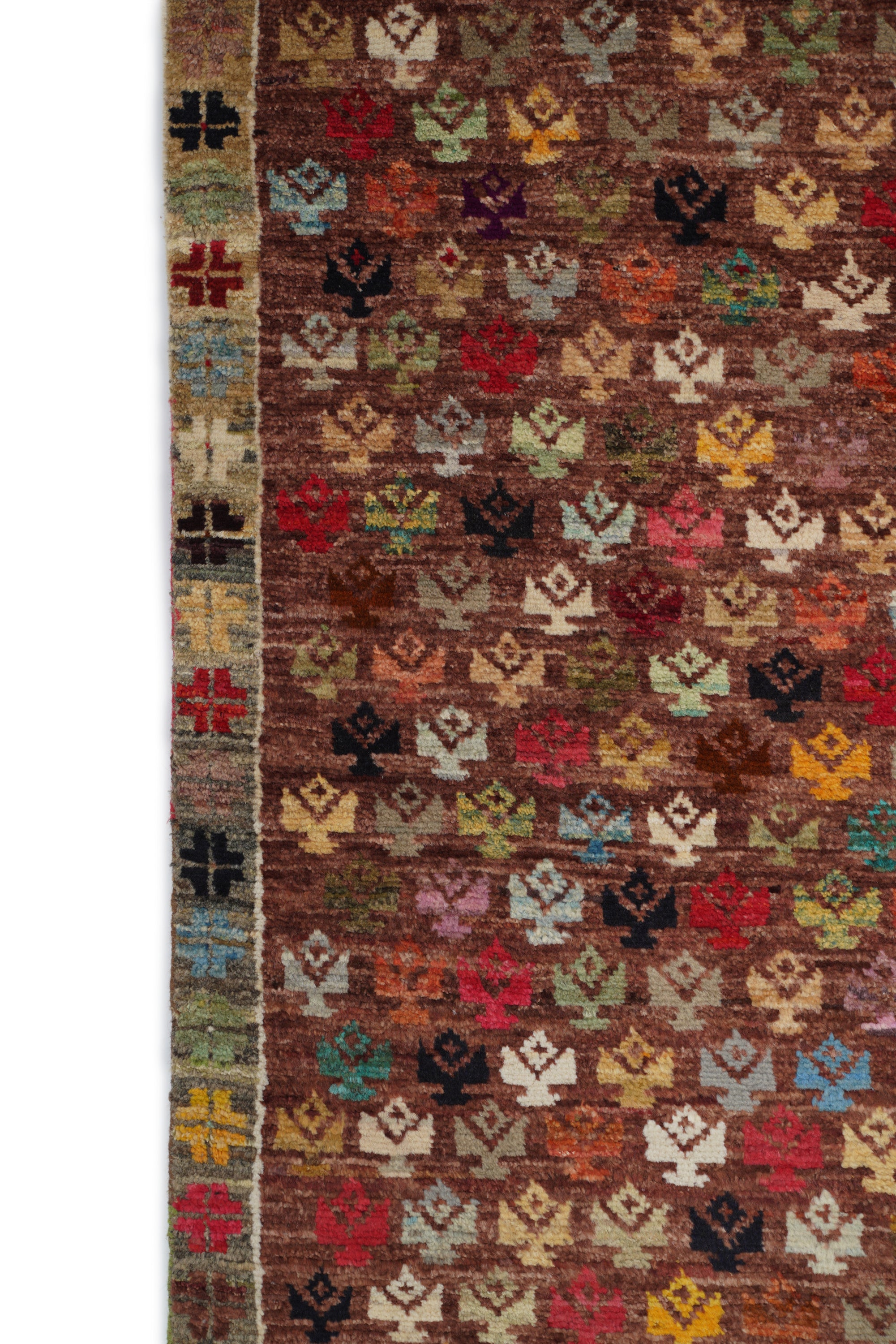 Vintage Afghan Tribal Rug 4'5" x 2'9"