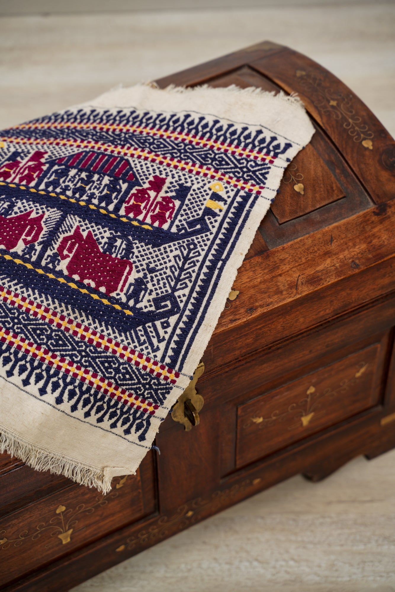 Vintage Indonesian Tampan Textile 1'5" x 1'1"