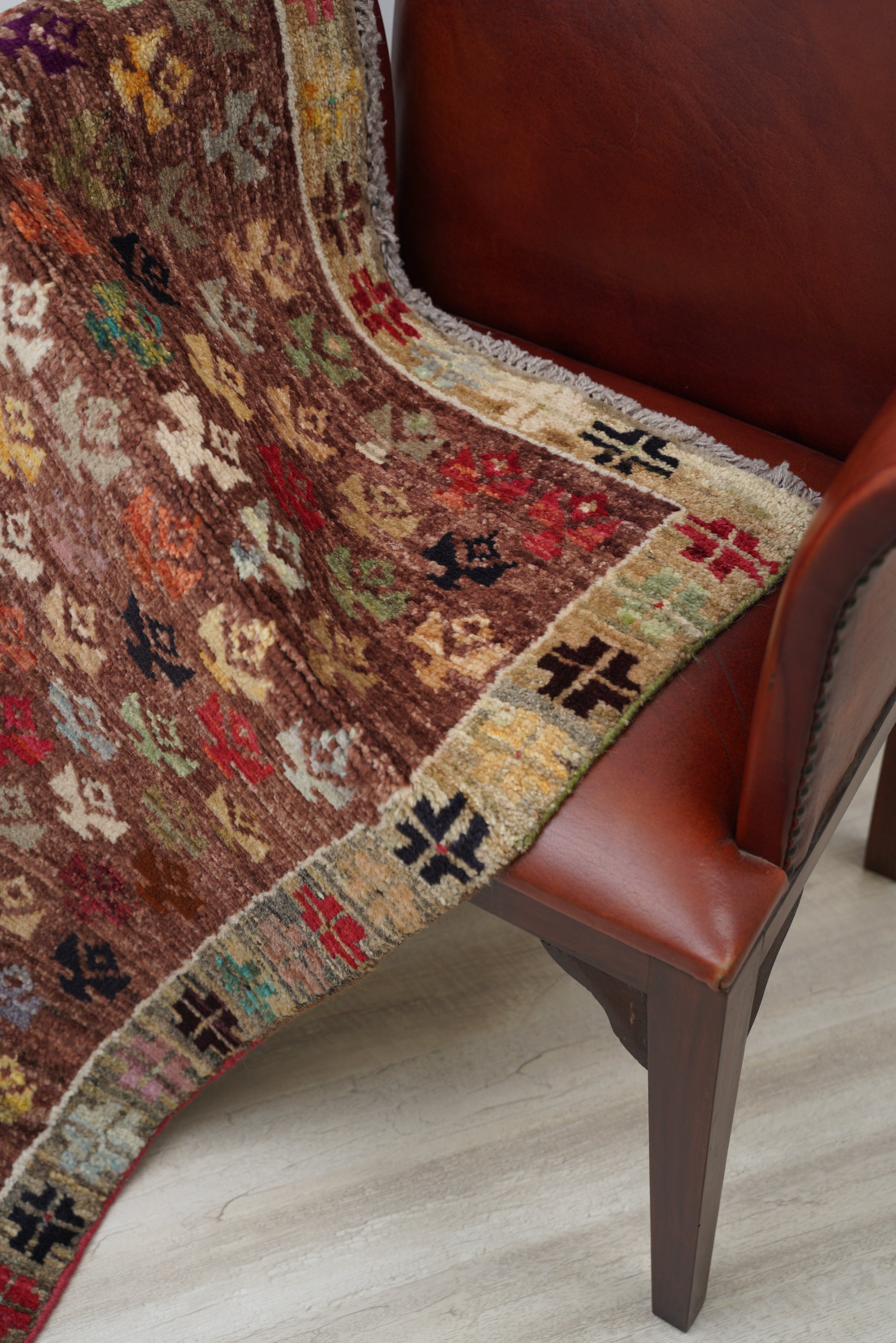 Vintage Afghan Tribal Rug 4'5" x 2'9"