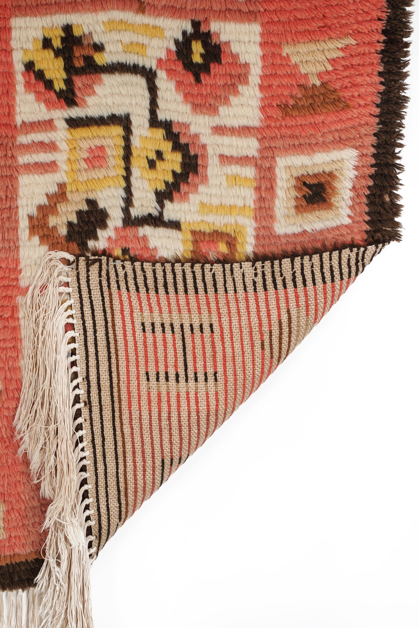 Antique Scandinavian Rya Rug 3' x 2'2"
