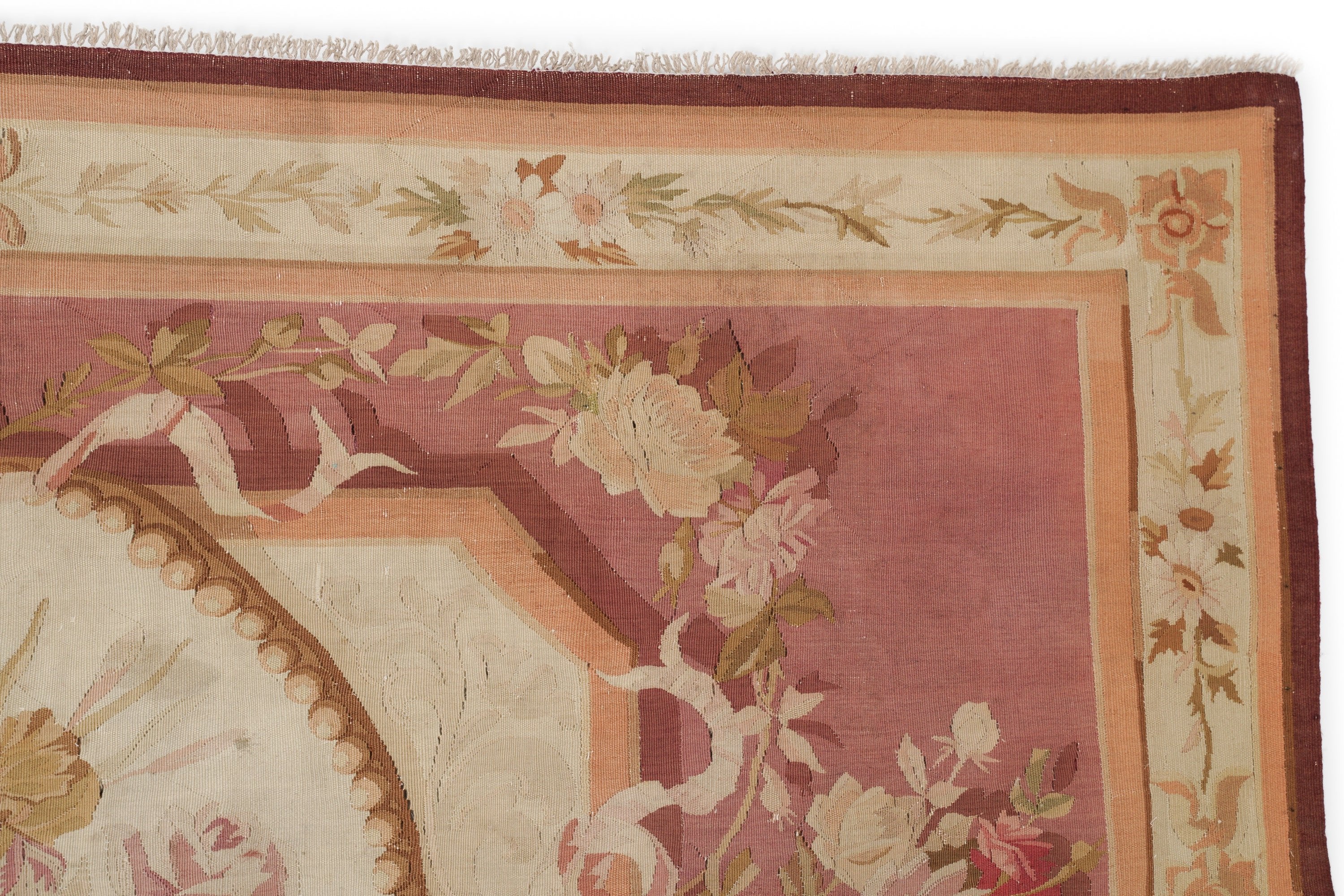 Antique French Aubusson Tapestry 7'7" x 4'6"