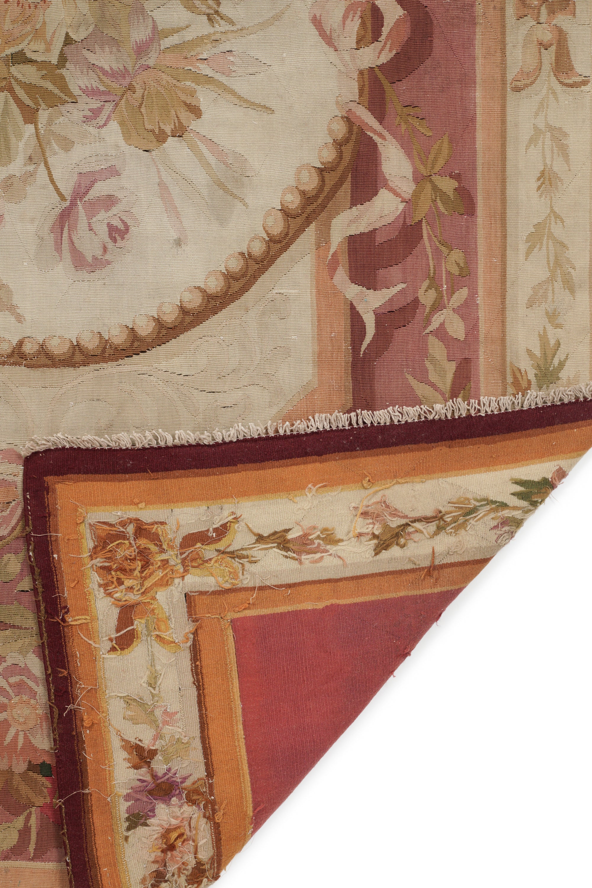 Antique French Aubusson Tapestry 7'7" x 4'6"