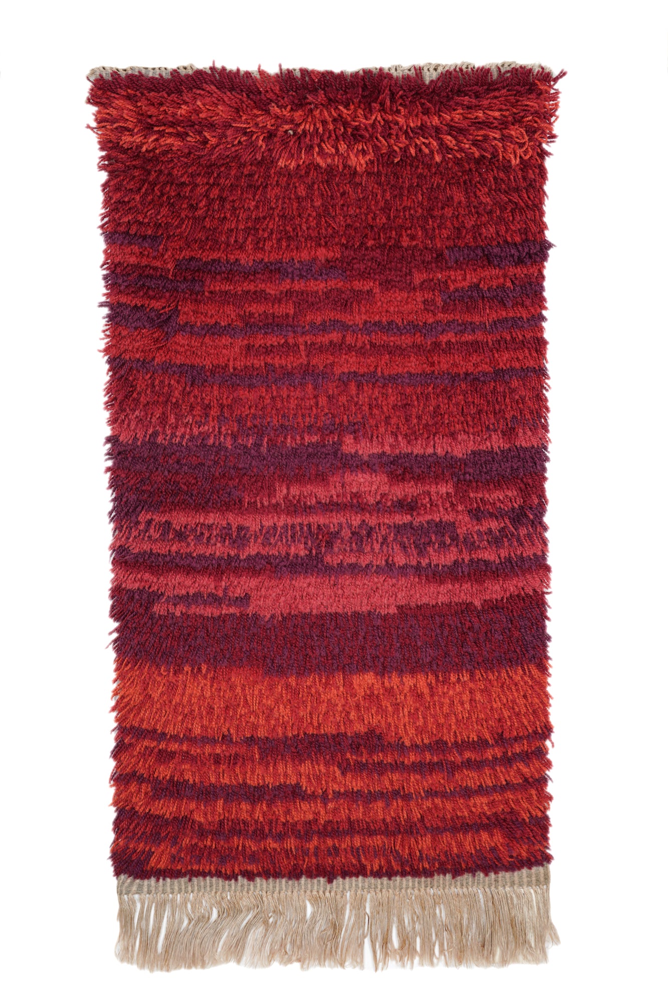 Vintage Scandinavian Rya Rug 3'4" x 1'10"