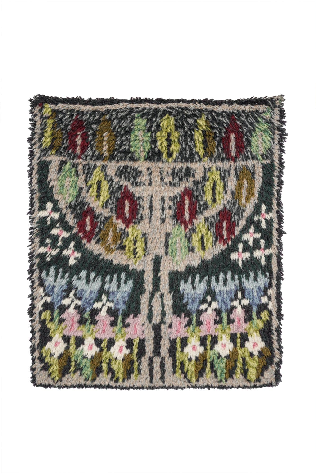 Vintage Scandinavian Rya Rug 1'10" x 1'7"