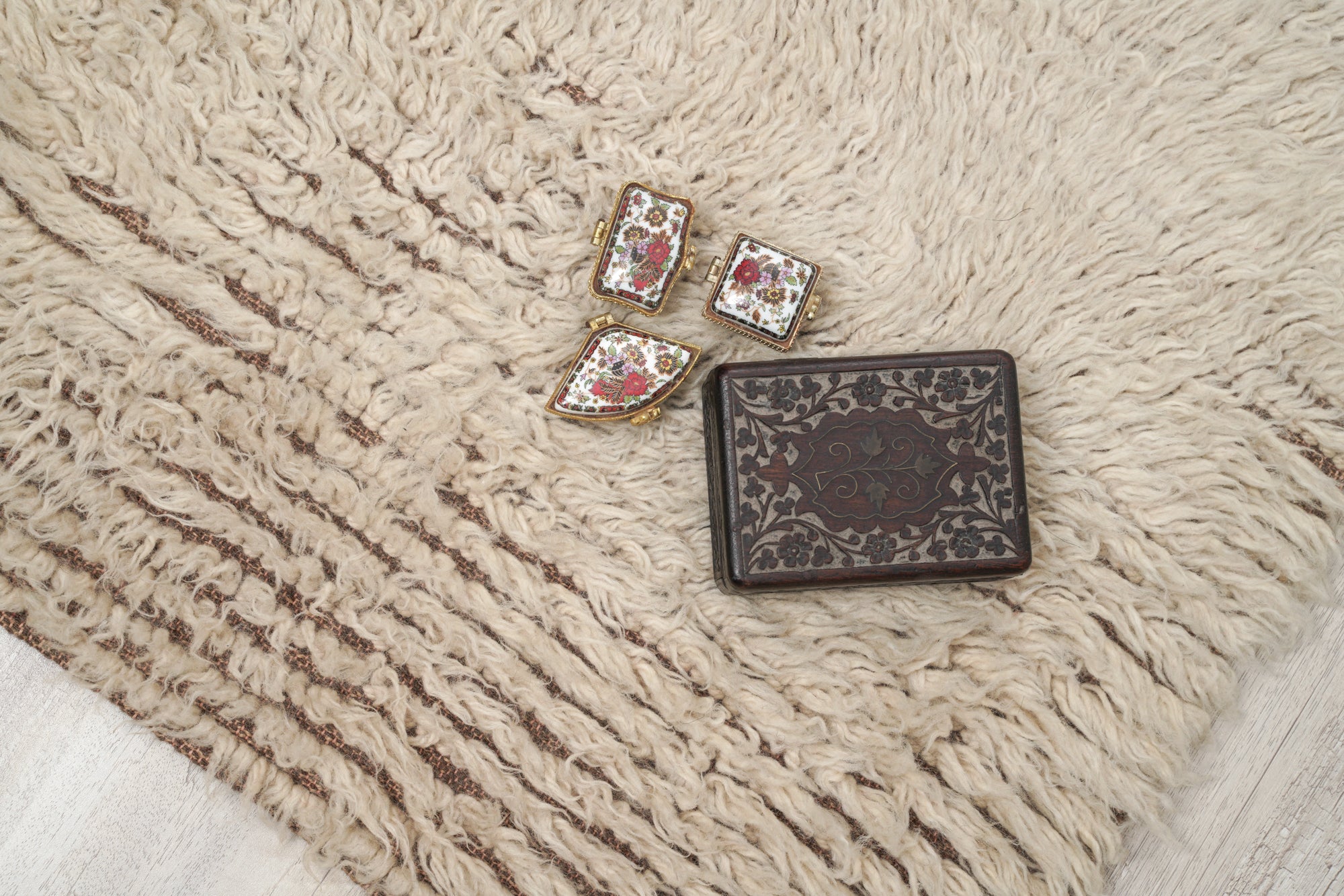 Vintage Scandinavian Rya Rug 4'9" x 2'5"