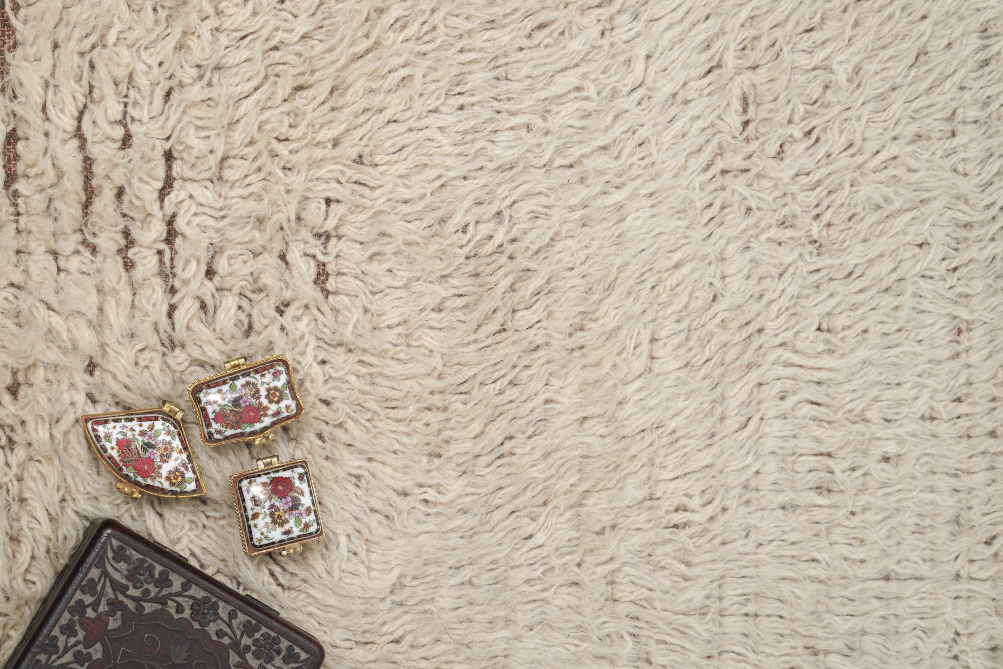 Vintage Scandinavian Rya Rug 4'9" x 2'5"