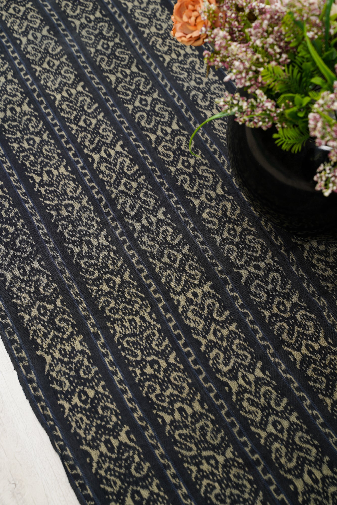 Vintage Indonesian Ikat Textile 6'9" x 3'9"