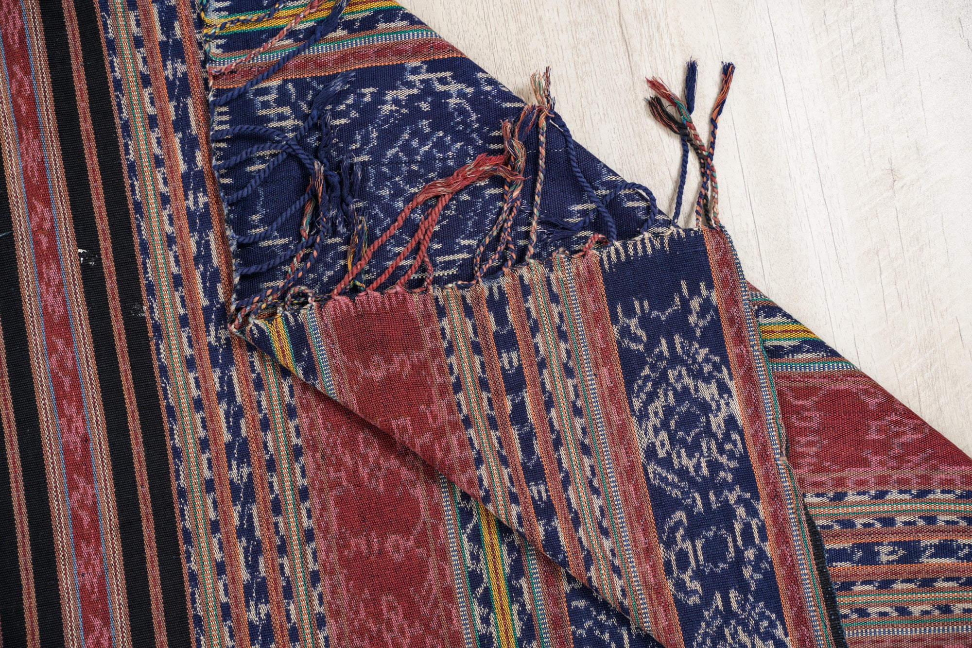 Vintage Indonesian Ikat Textile 7'6" x 6'1"