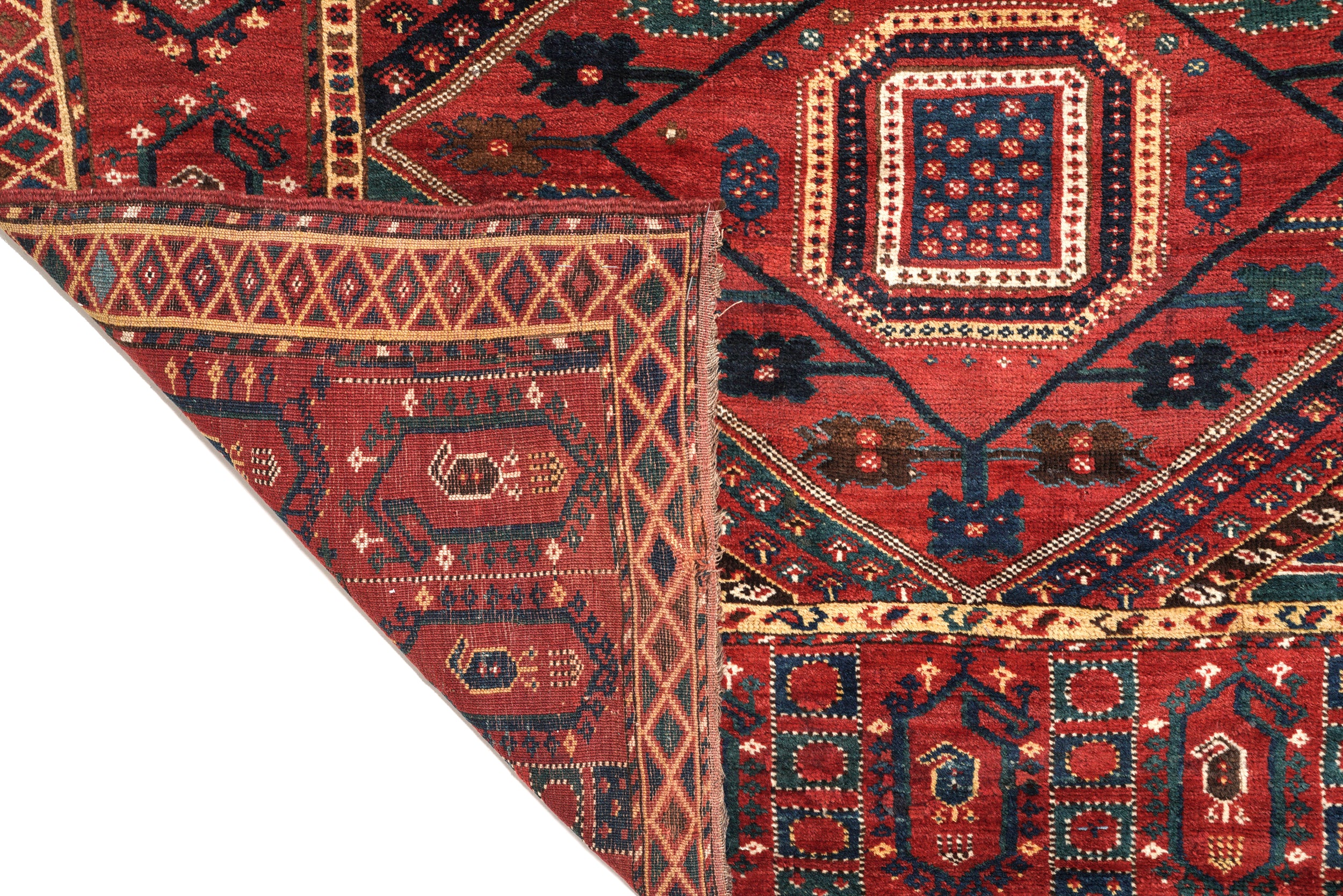 Antique Turkmen Beshir Rug 10'2" x 5'2"