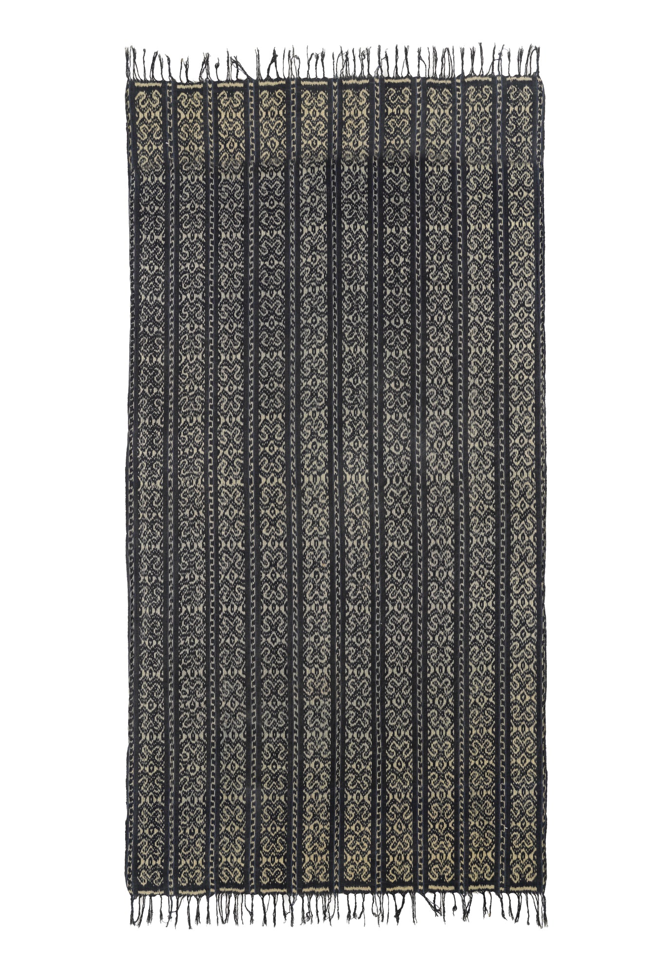 Vintage Indonesian Ikat Textile 6'9" x 3'9"