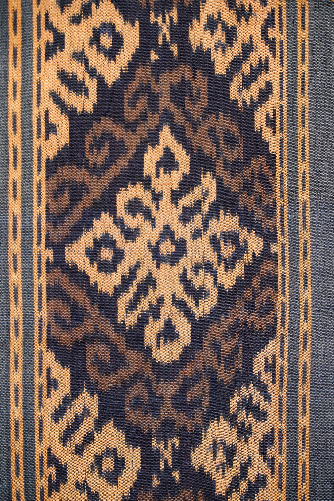 Vintage Indonesian Ikat Textile 6'8" x 5'6"